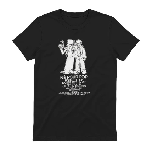 Born to Pop / Né Pour Pop Graphic Tee Design