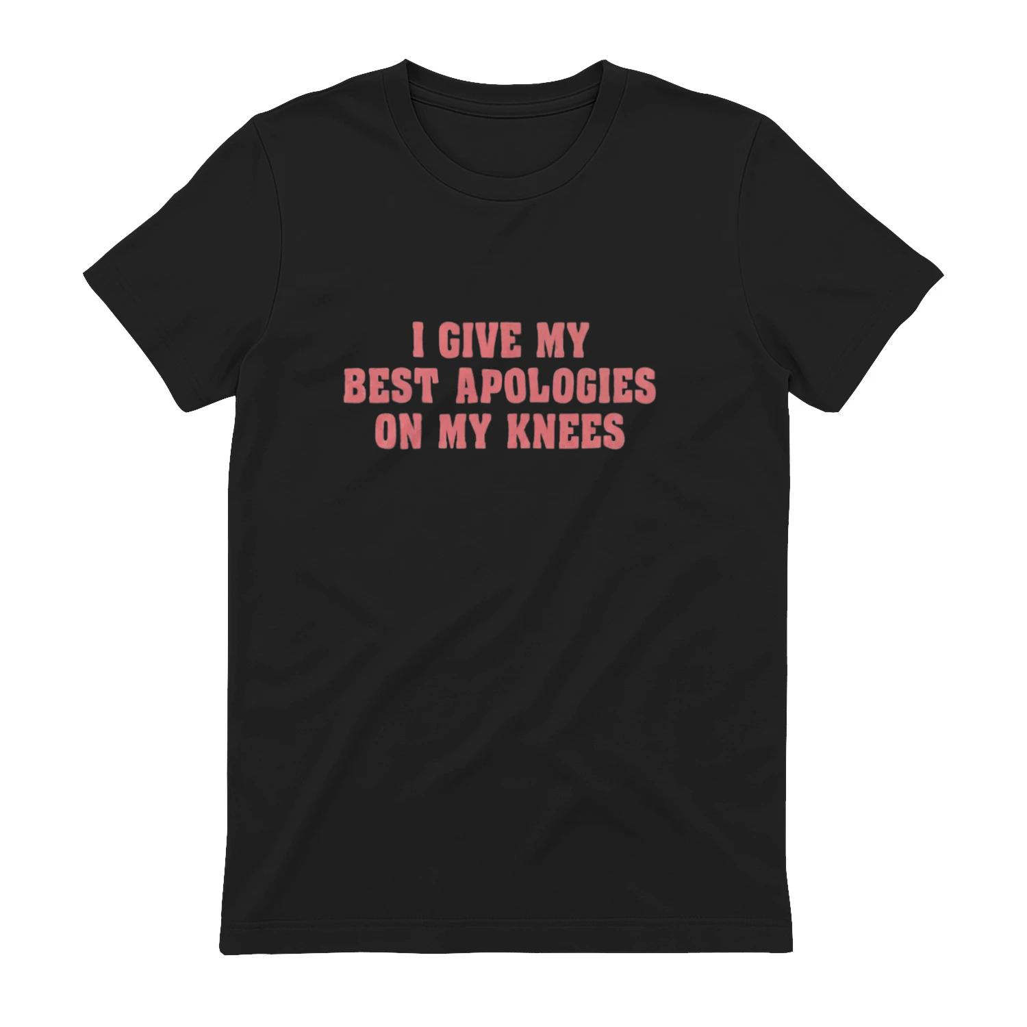 I Give My Best Apologies On My Knees Funny Quote T-Shirt