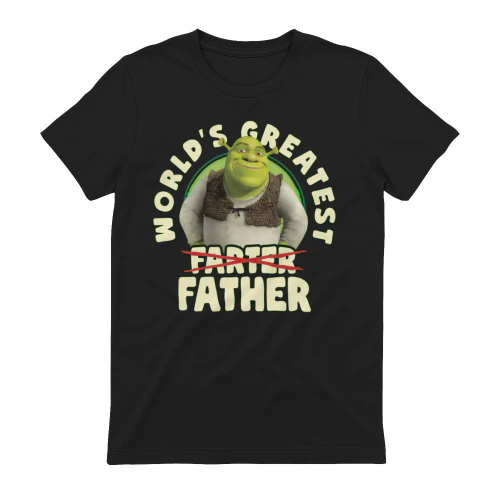 World's Greatest Farter Father Shrek T-Shirt - Funny Father's Day Meme Tee