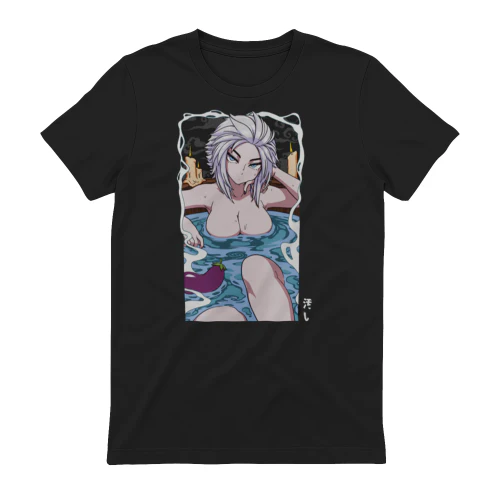 Original Anime Hot Spring Girl Graphic T-Shirt