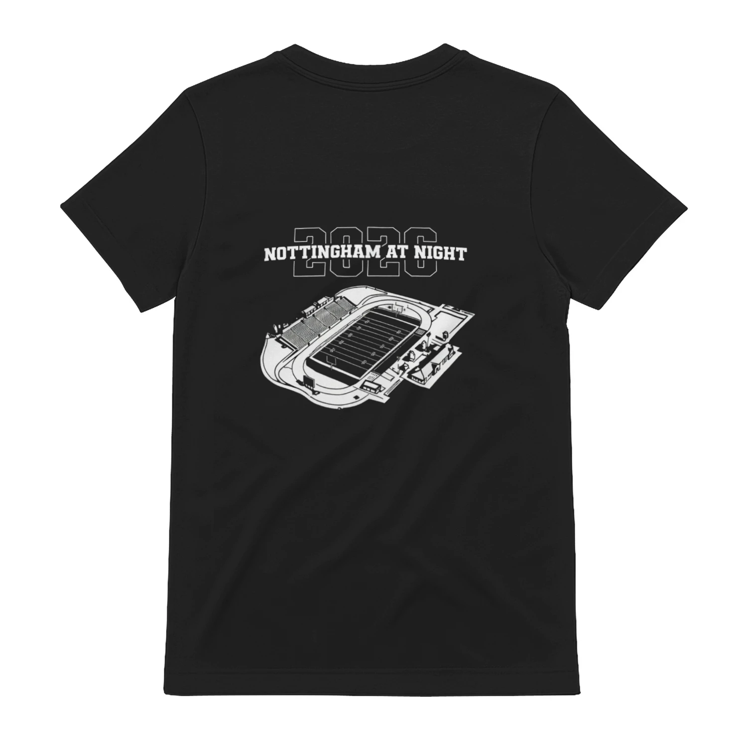Vintage Mountain Football Stadium Graphic T-Shirt | College Style Sports Tee