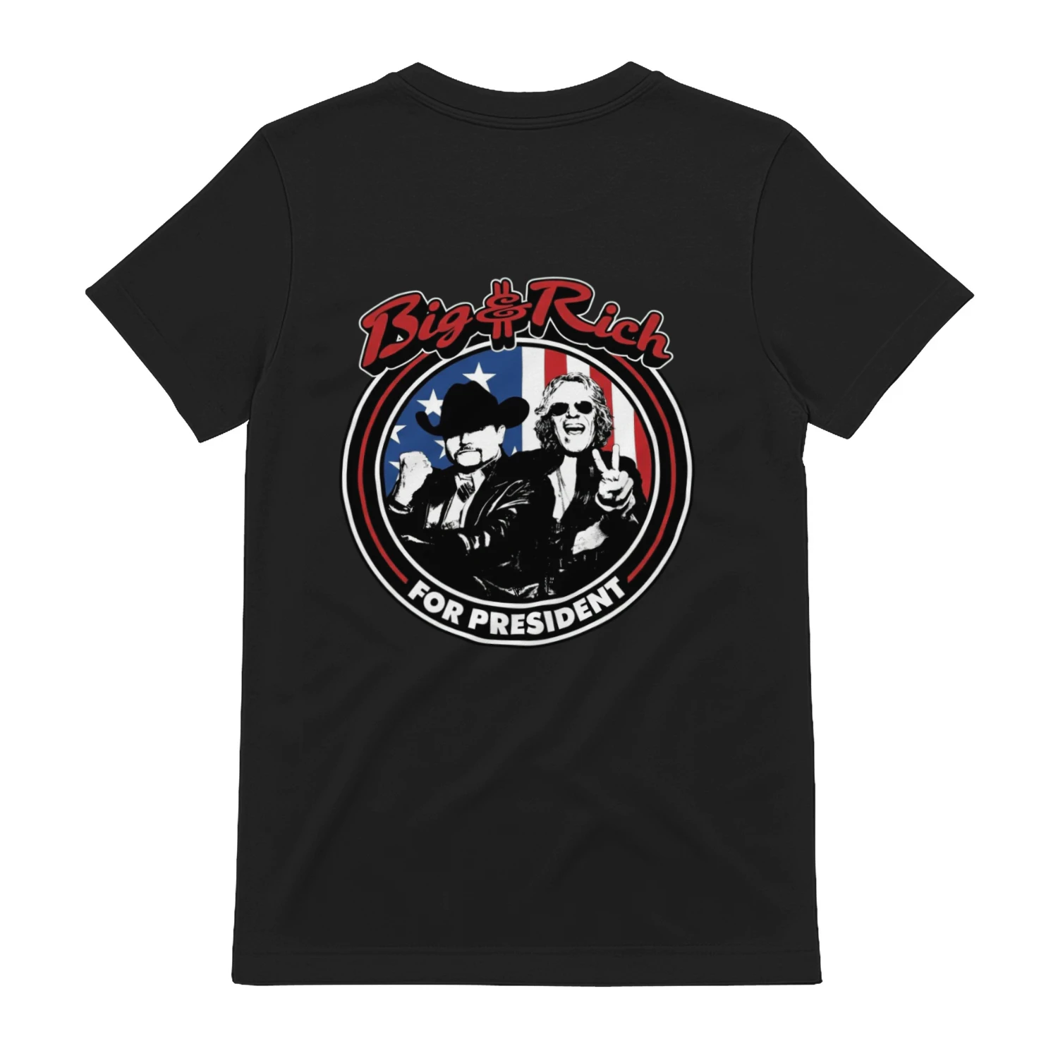 Big and Rich for President Vintage Country Music Graphic T-Shirt Design