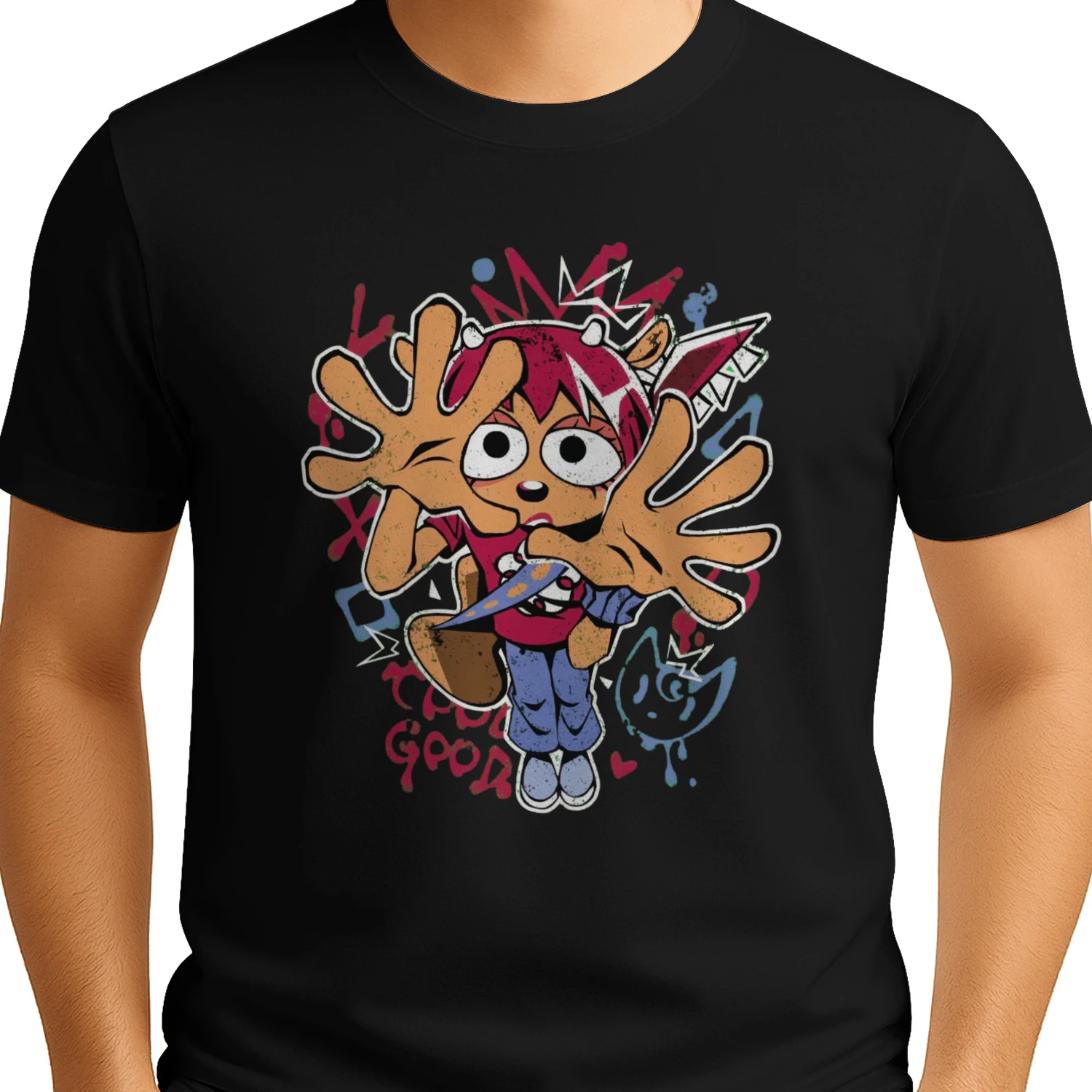 Cute Graffiti Streetwear Graphic T-Shirt 