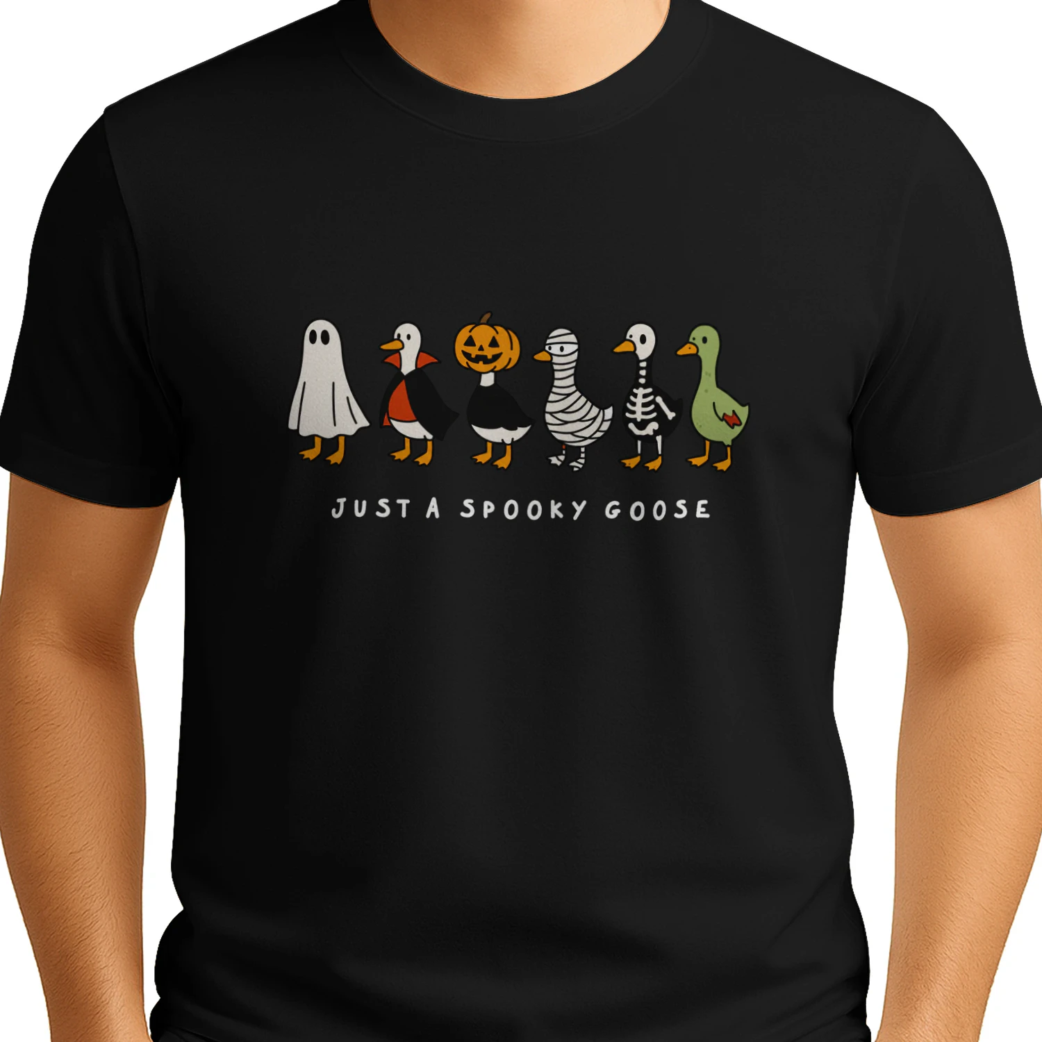 Just A Spooky Goose Shirt, Halloween Goose Shirt, Cute Goose Halloween Tee