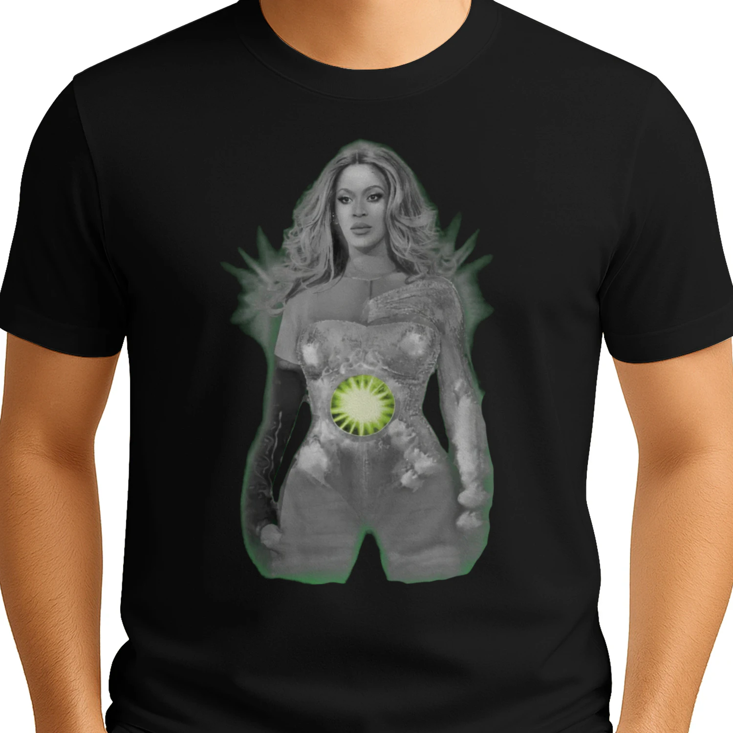 🔥 Fresh Beyoncé merch drop! This glowing kiwi energy design hits different 🔥