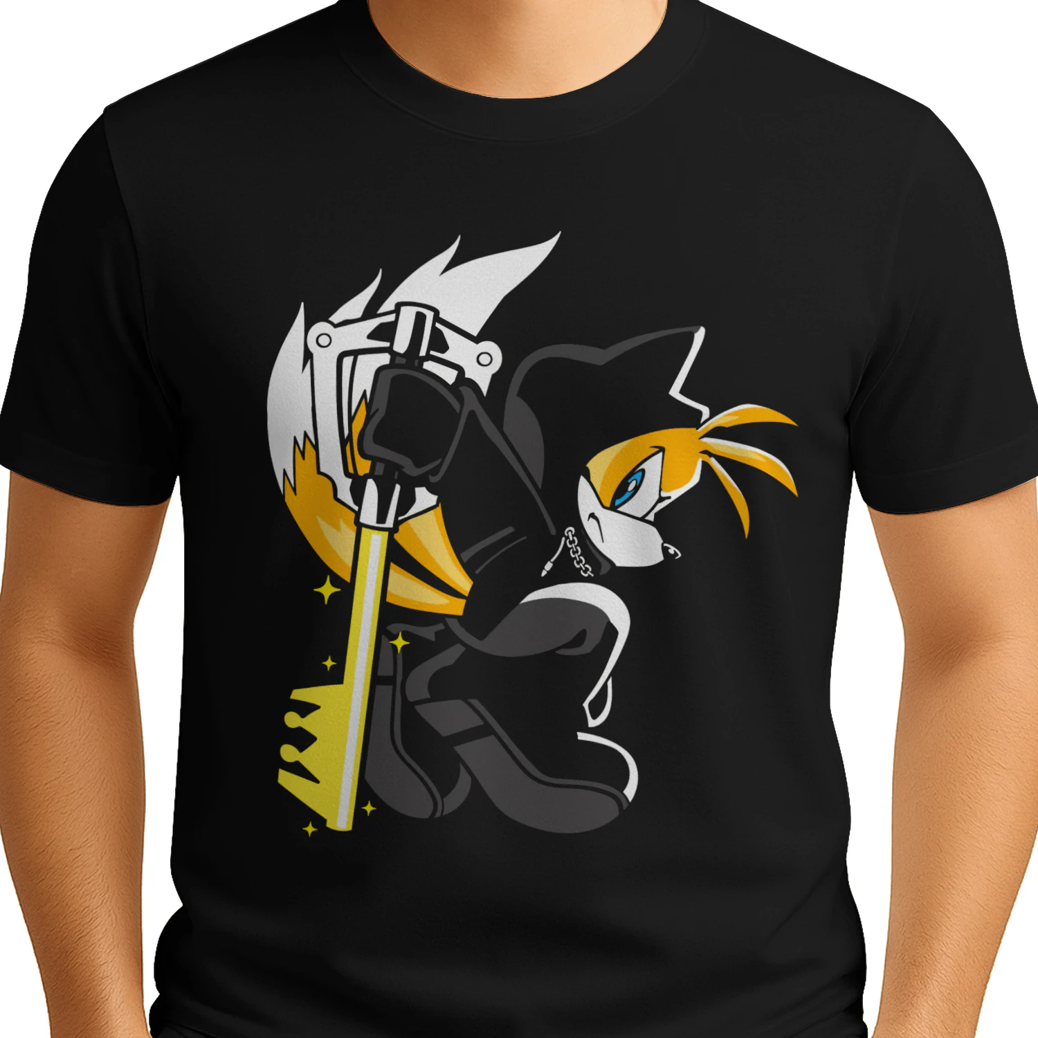 GoblinTengu Yellow Black Hooded Cat Keyblade Warrior