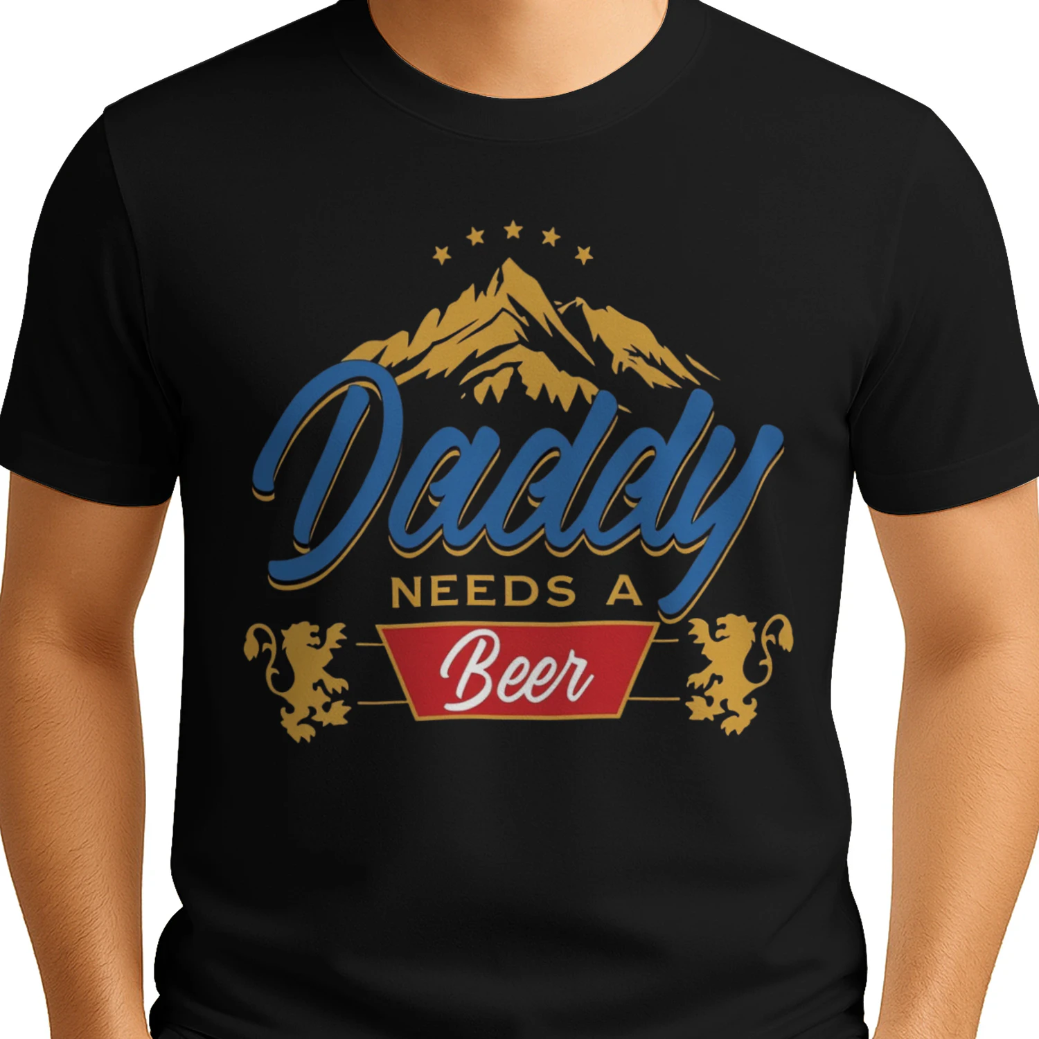 Daddy Needs A Beer Vintage T-Shirt