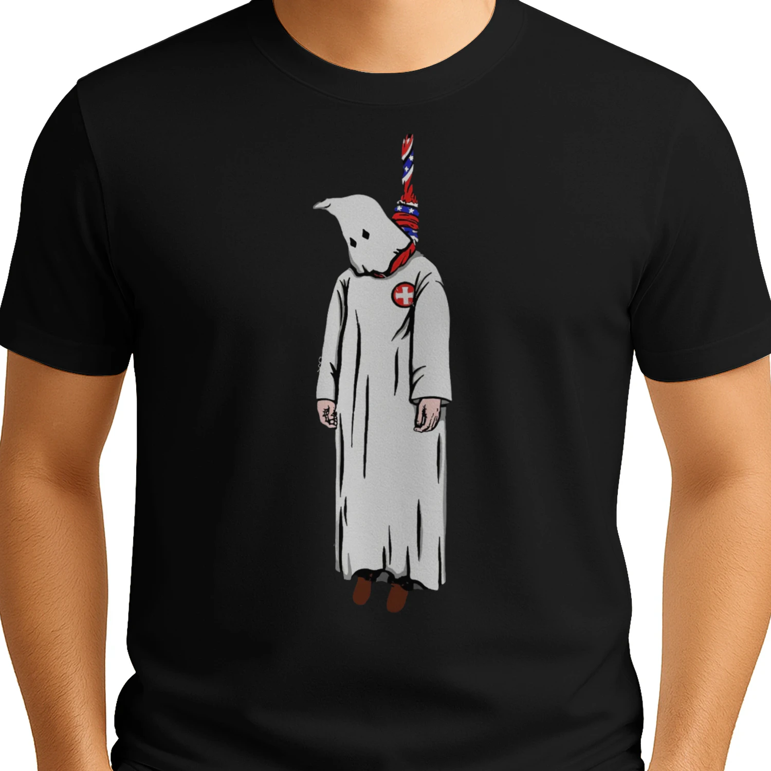 American Hooded Figure – Patriotic Klan Parody