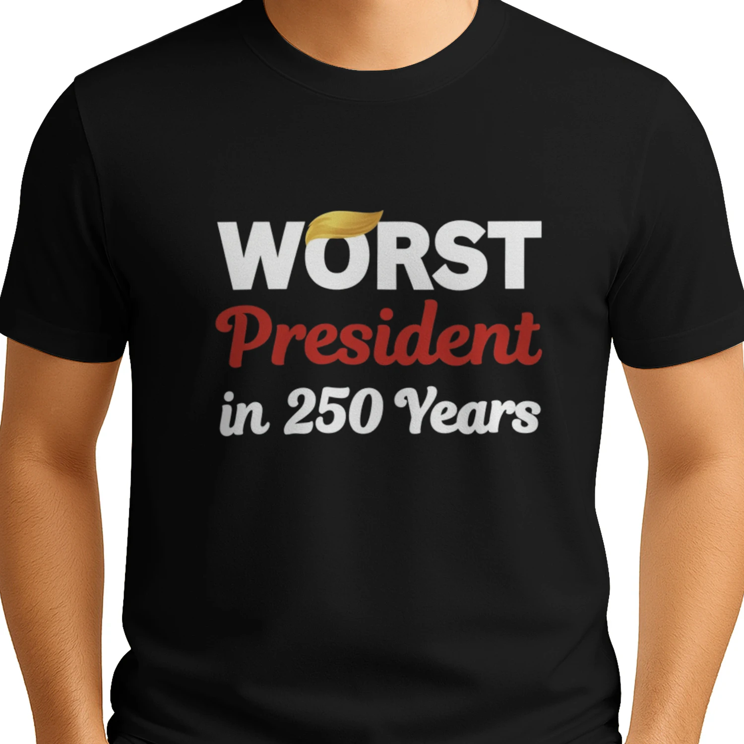 Worst President in 250 Years Shirt, Anti Trump Shirt, Political Statement Tee, Funny Election T-Shirt, Protest Shirt, Unisex Graphic Tee