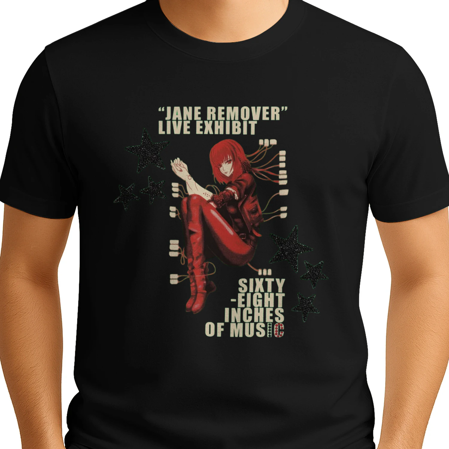 Jane Remover "Sixty-Eight Inches of Music" Live Exhibit T-Shirt | Anime Music Merch