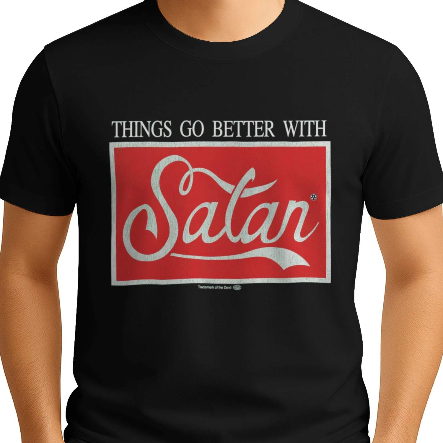 FRUIT / Cola × Satan parody T-shirt