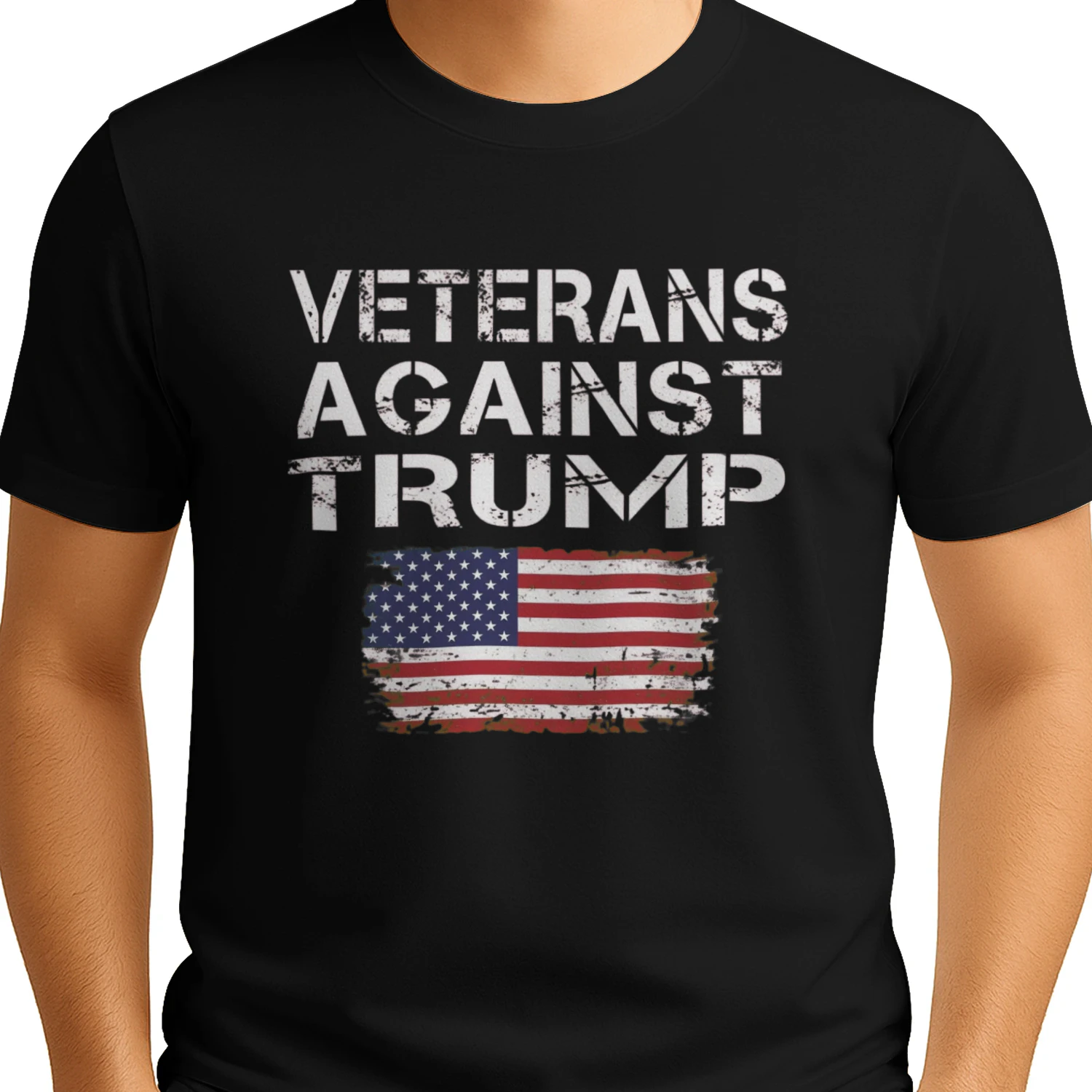 Veterans Against Trump Shirt – Patriotic Anti Trump T-Shirt for Veterans USA