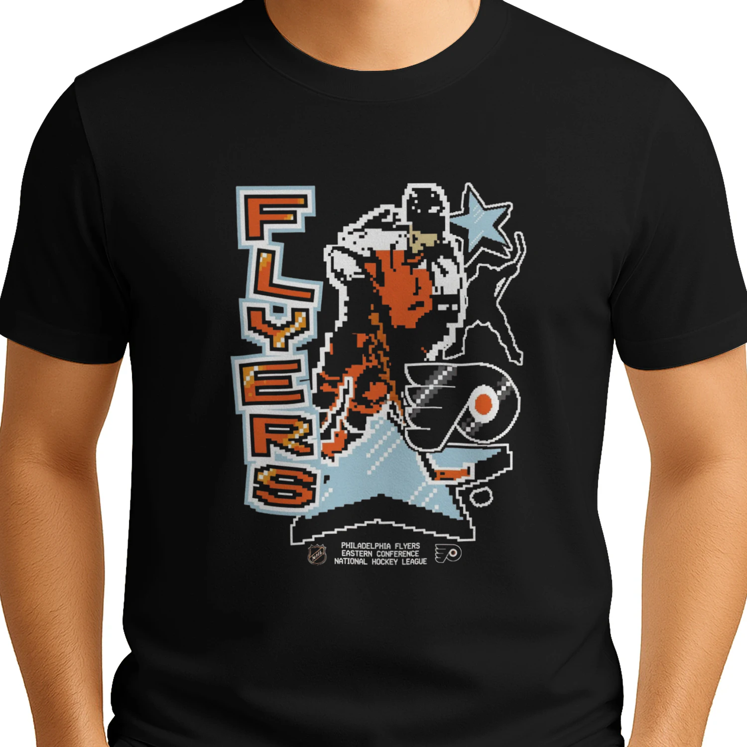 Philadelphia Flyers Pixel Art Retro T-Shirt