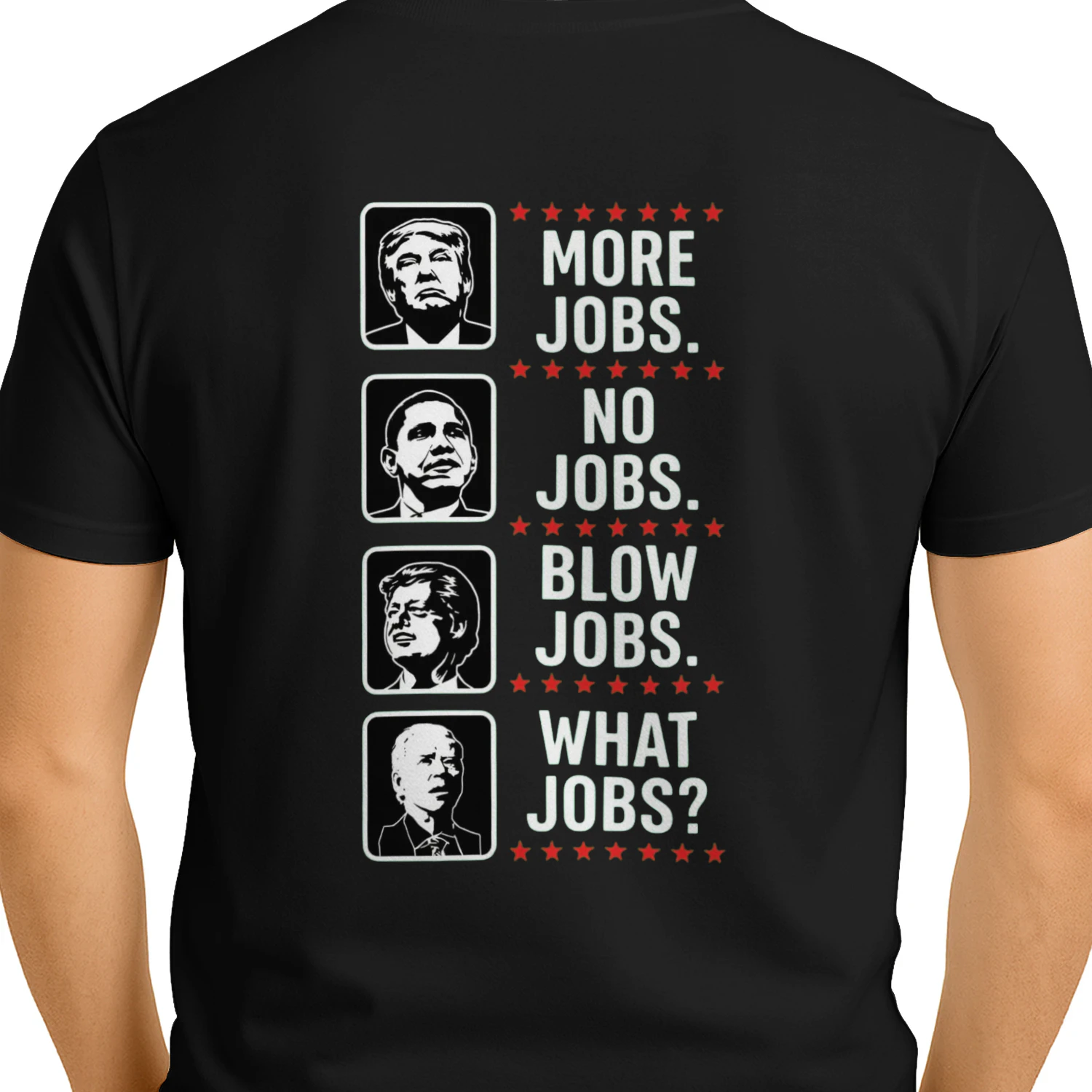 Trump Obama JFK Biden Jobs Meme T-Shirt