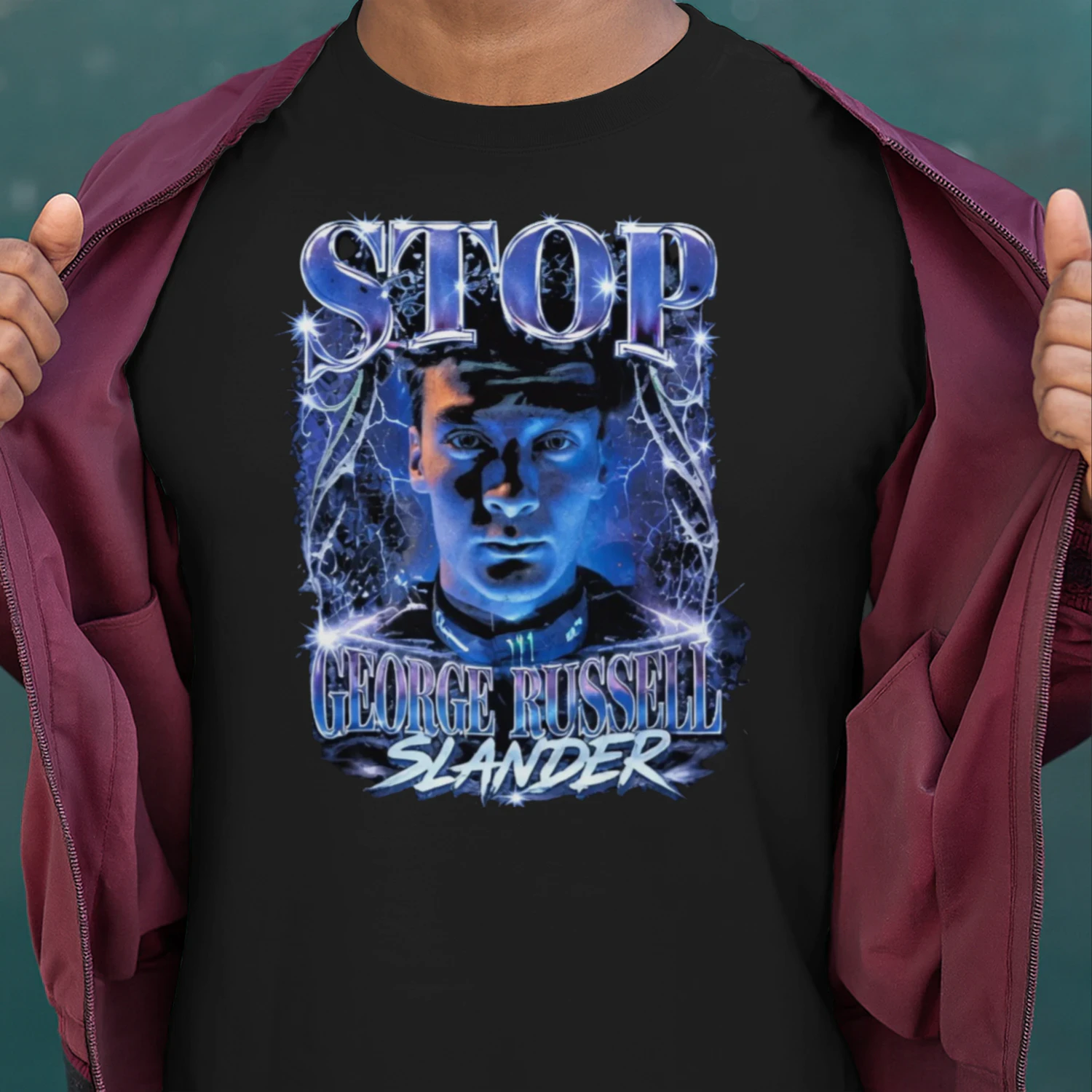 George Russell Stop Slander F1 T-Shirt