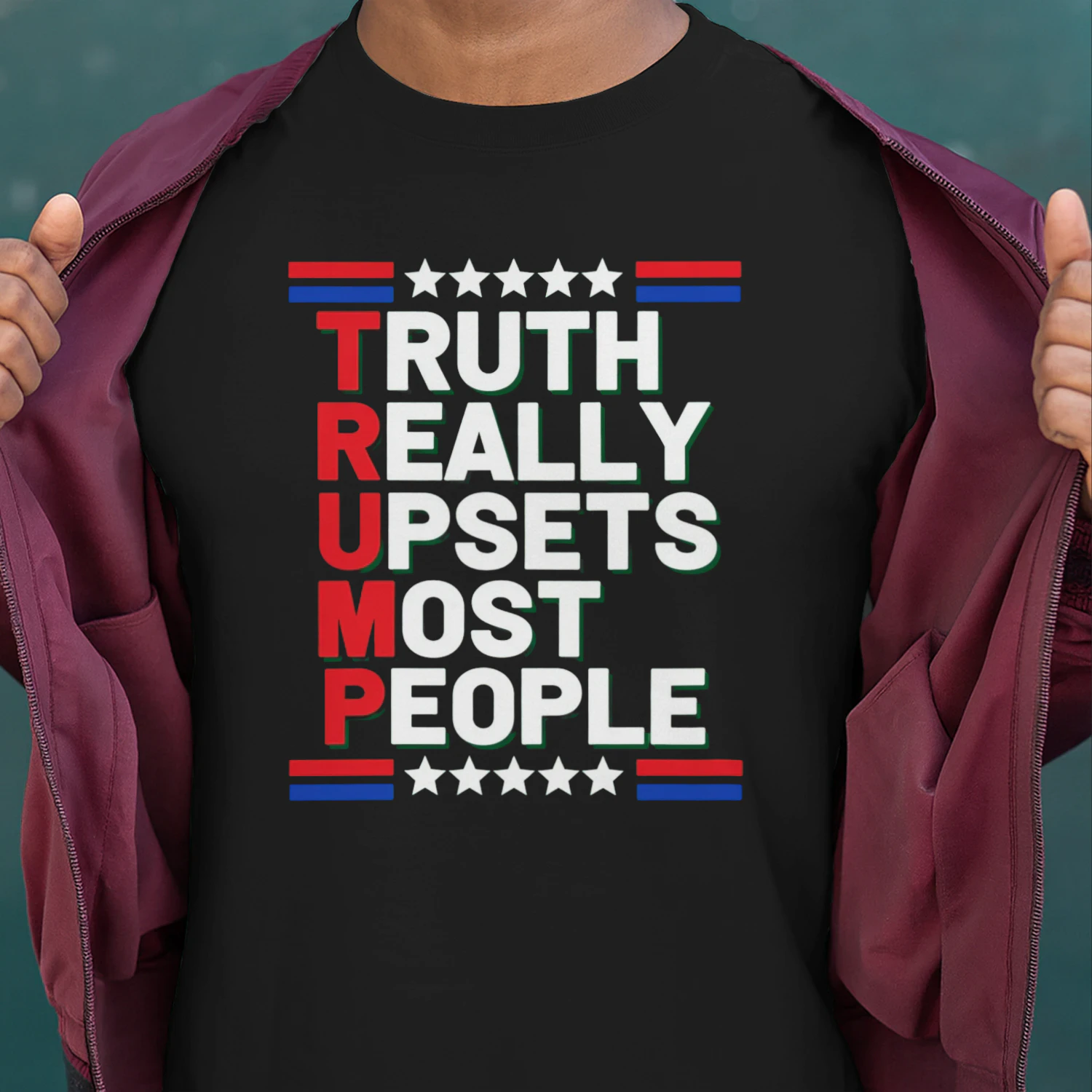 Truth Really Upsets Most People - Patriotic Political Statement T-Shirt