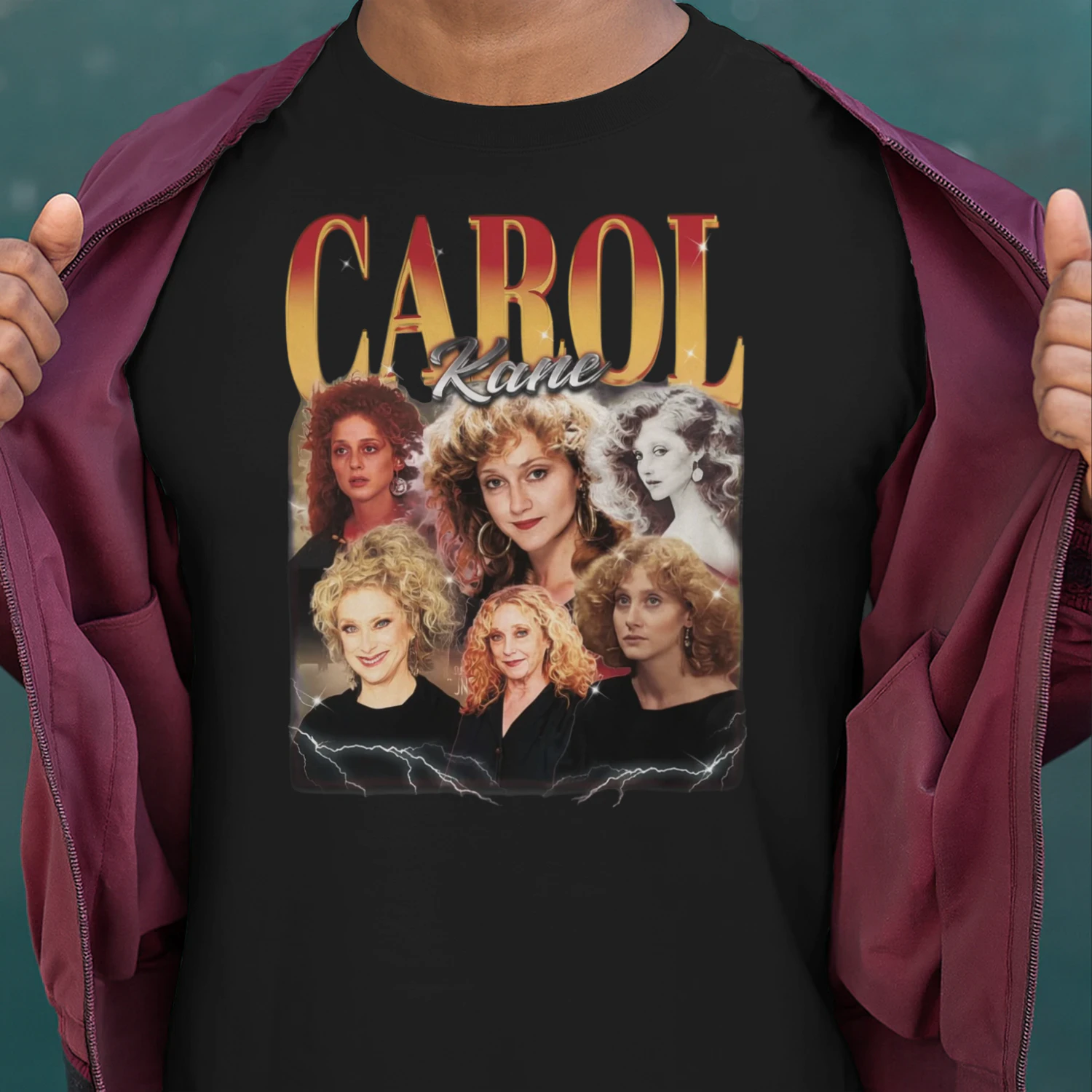 Carol Kane Fan T-Shirt - Classic Hollywood Actress Portrait Collage