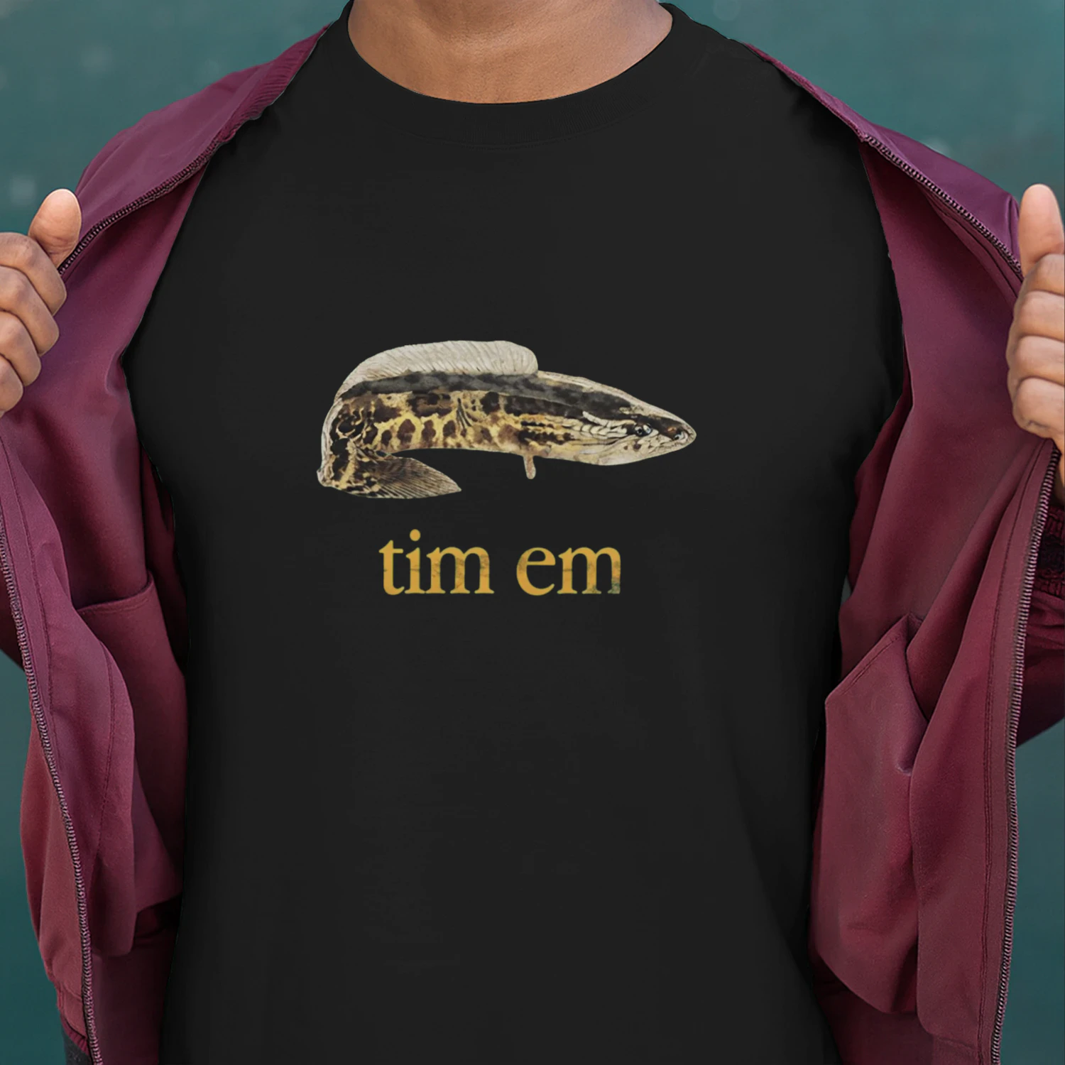 Tim Em Funny Fish T-Shirt
