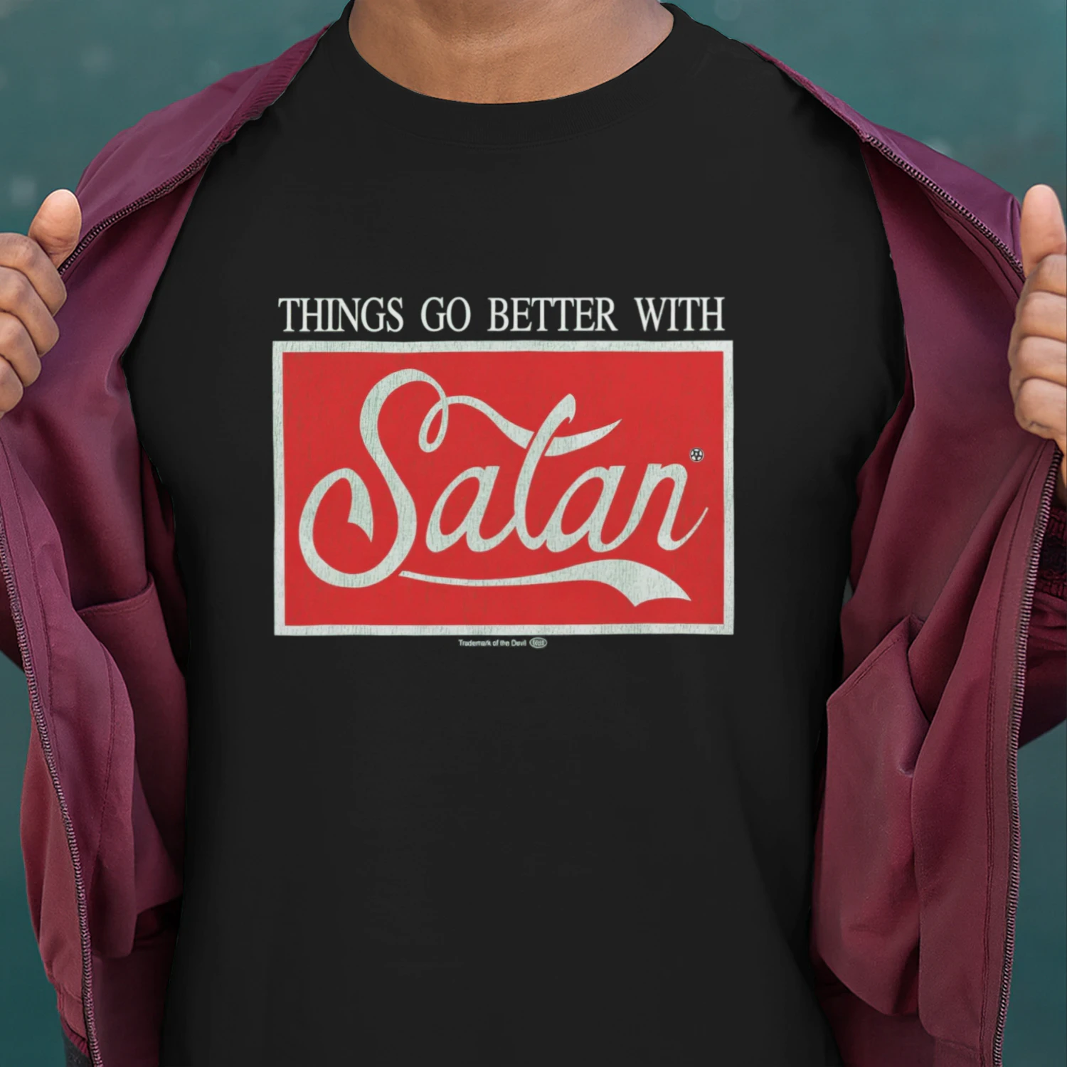 FRUIT / Cola × Satan parody T-shirt