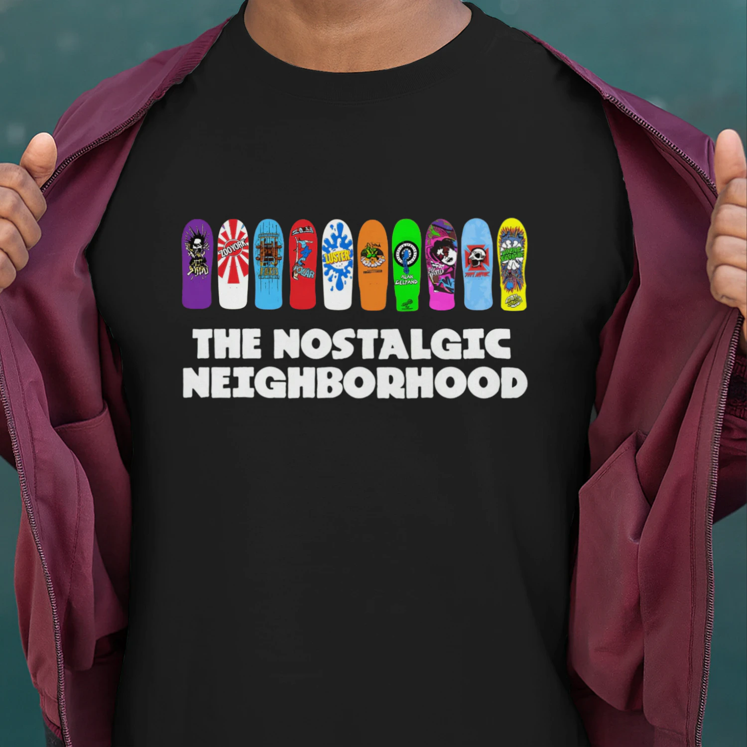 The Nostalgic Neighborhood Skateboard Deck Collection Vintage 90s 