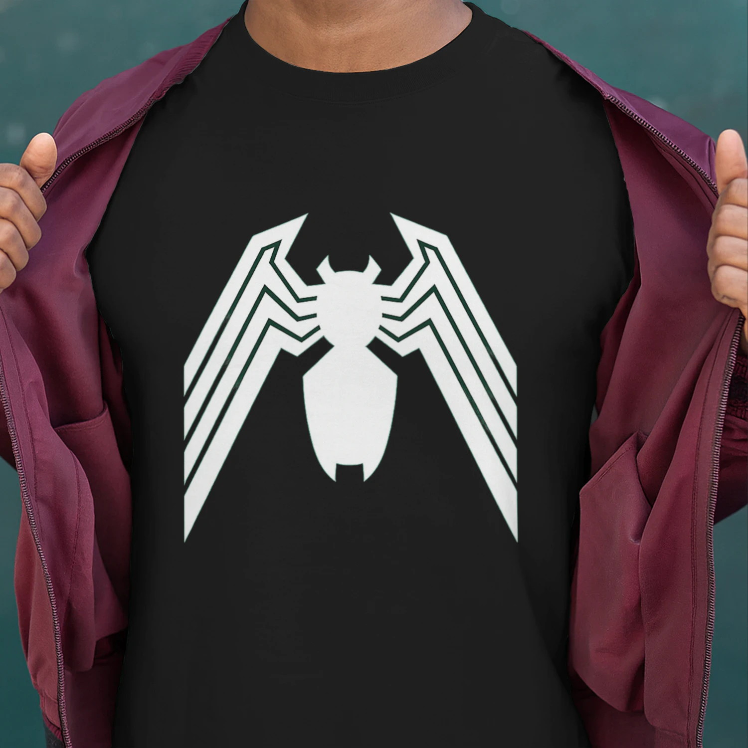 Giant White Spider Graphic T-Shirt 