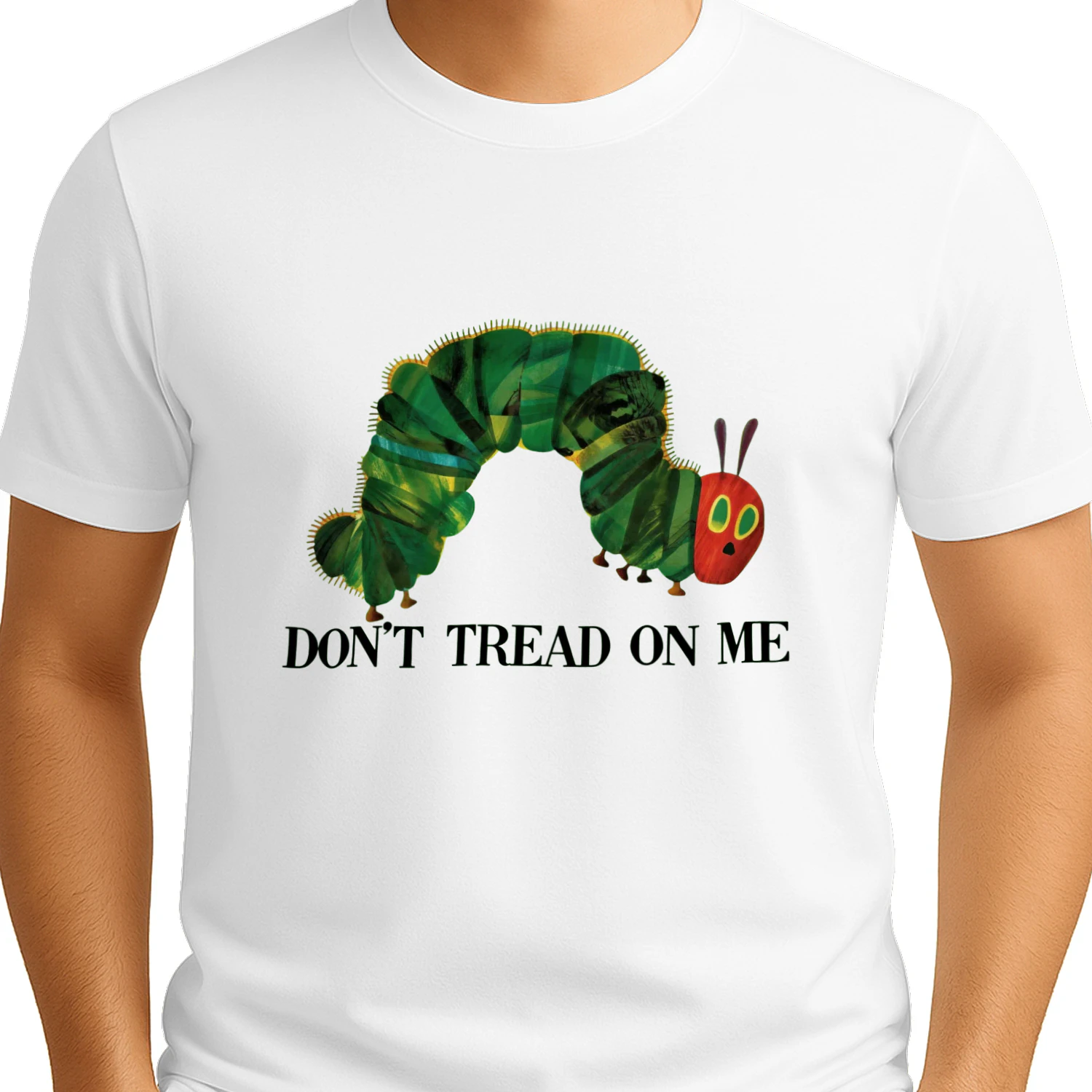 Don't Tread On Me Very Hungry Caterpillar T-Shirt - Funny Libertarian Kids Book Parody Tee