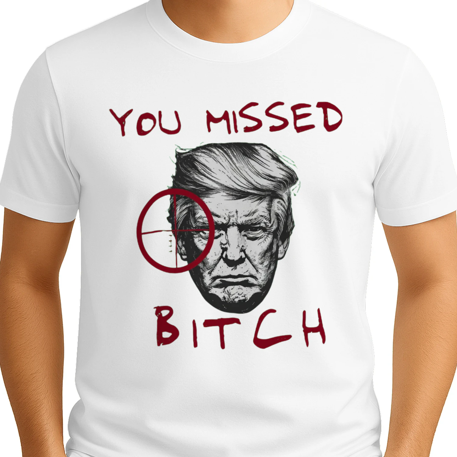 You Missed Bitch Trump 2024 T-Shirt Funny Political Meme Tee