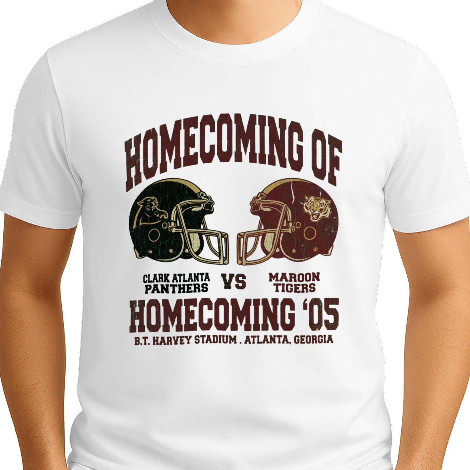 Clark Atlanta Panthers vs Maroon Tigers Homecoming 2005 T-Shirt