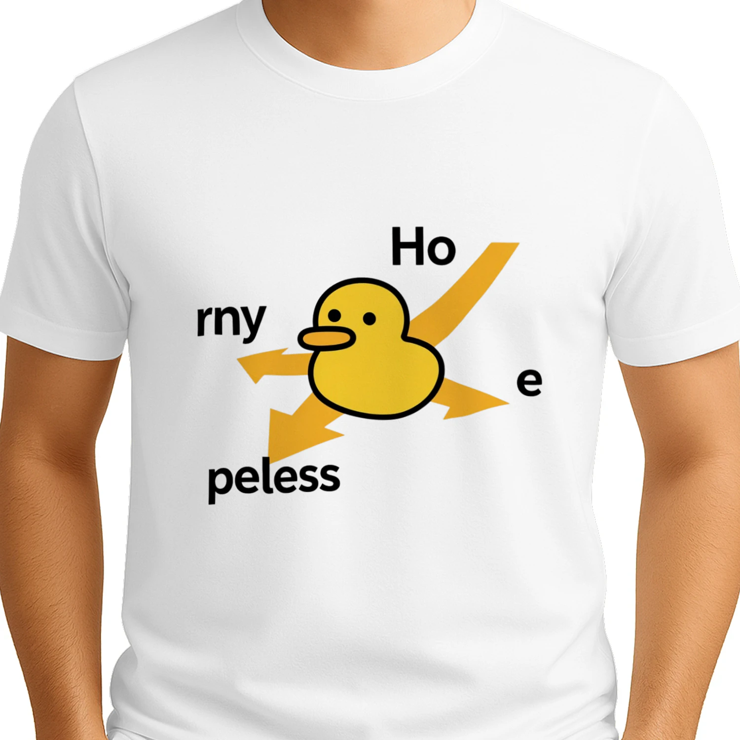 Horny Hopeless Duck Meme Funny T-Shirt