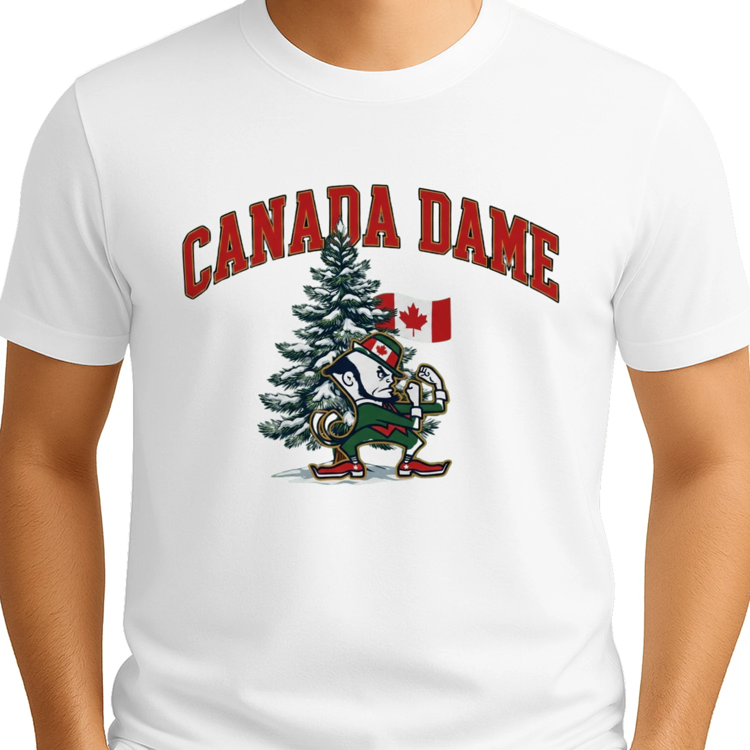 Vintage Canada Dame Leprechaun Graphic T-Shirt