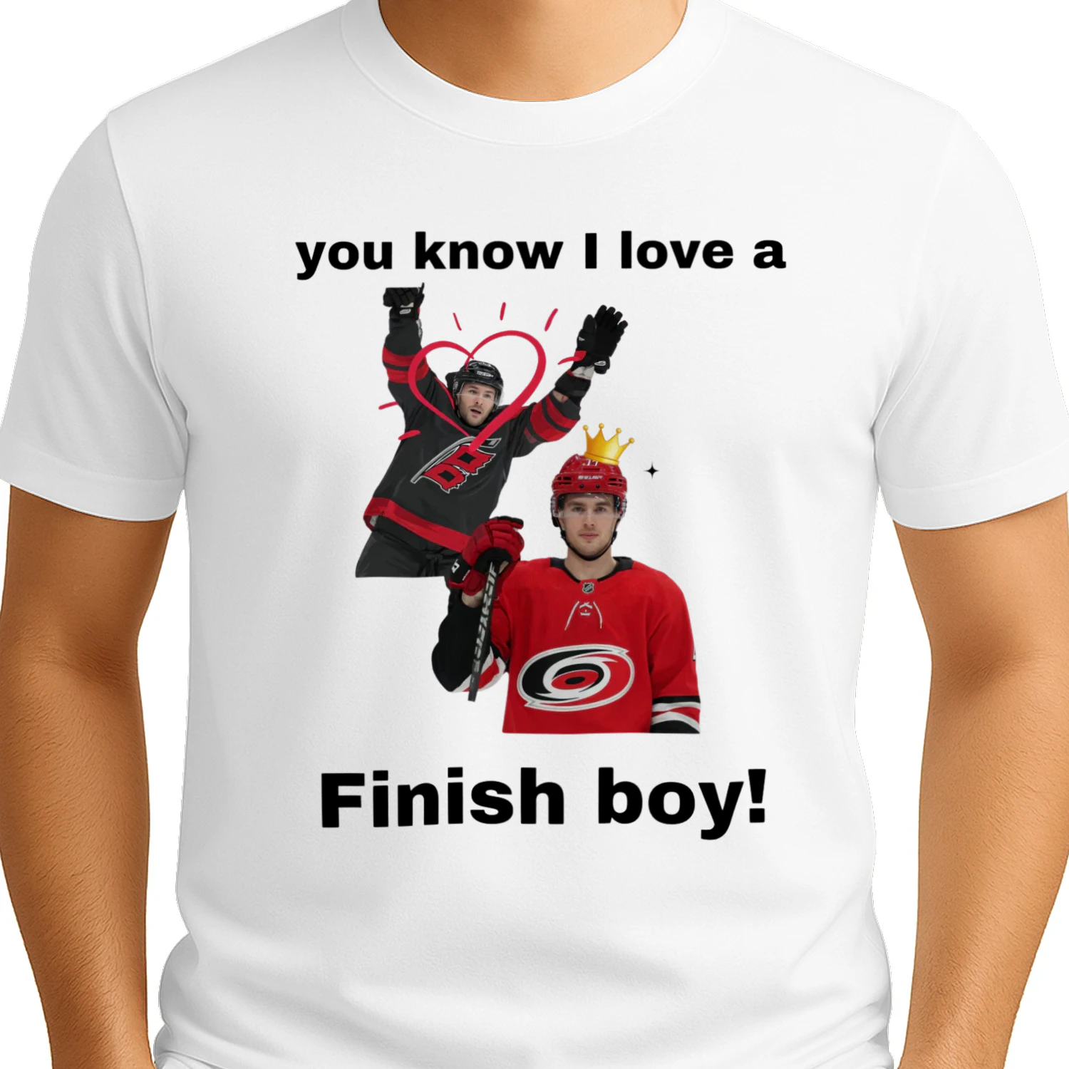 You Know I Love A Finish Boy! Carolina Hurricanes Funny Hockey T-Shirt