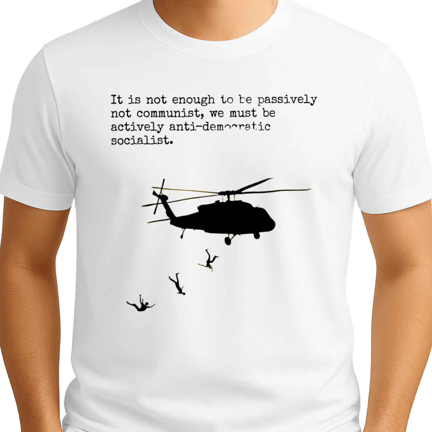Satirical Anti Socialism Graphic Tee