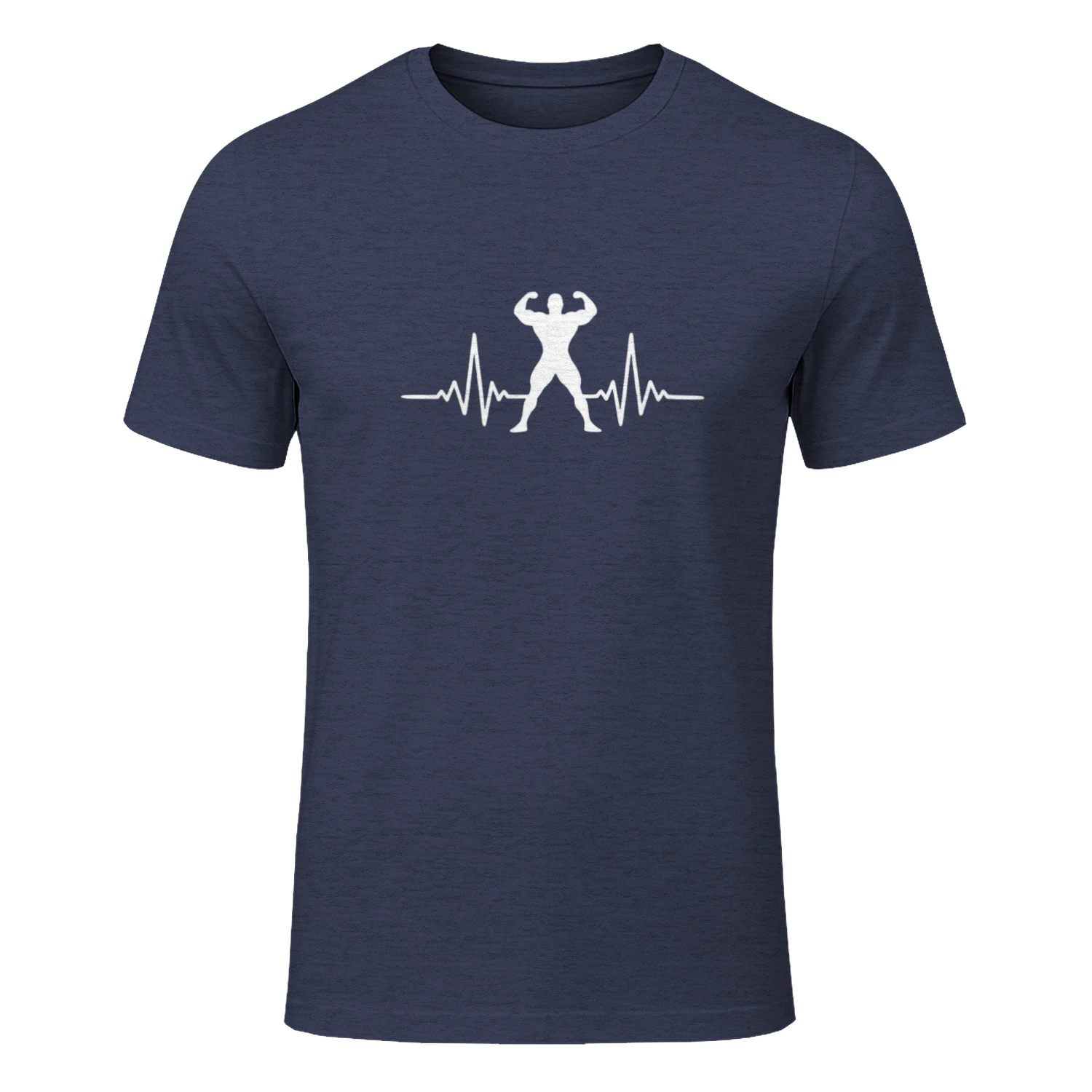 Bodybuilding Heartbeat Graphic T-Shirt 