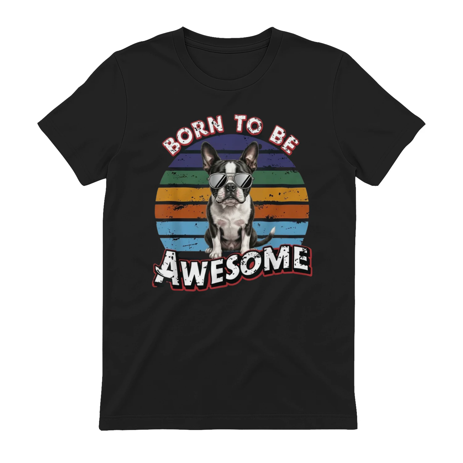 Born To Be Awesome Dog Graphic Tee