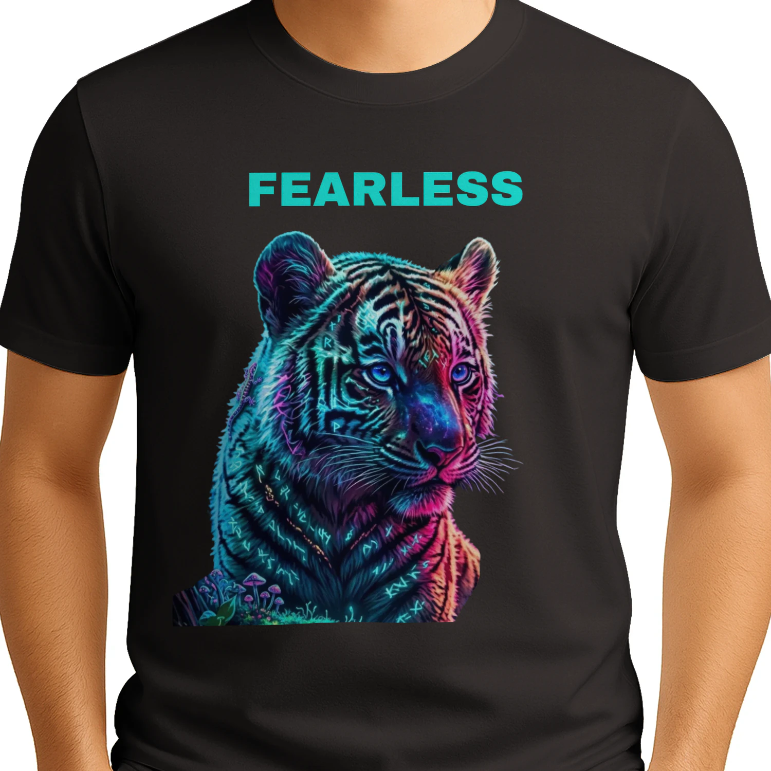Fearless Neon Tiger Graphic Tee