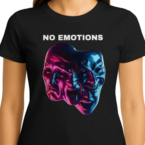 No Emotions Neon Mask Streetwear
