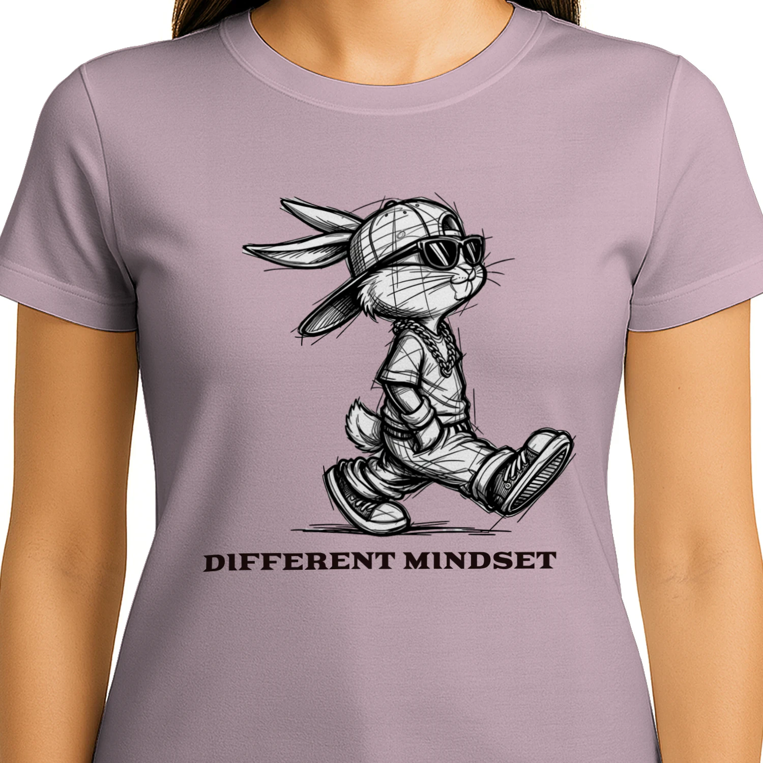Different Mindset Cool Rabbit T-Shirt