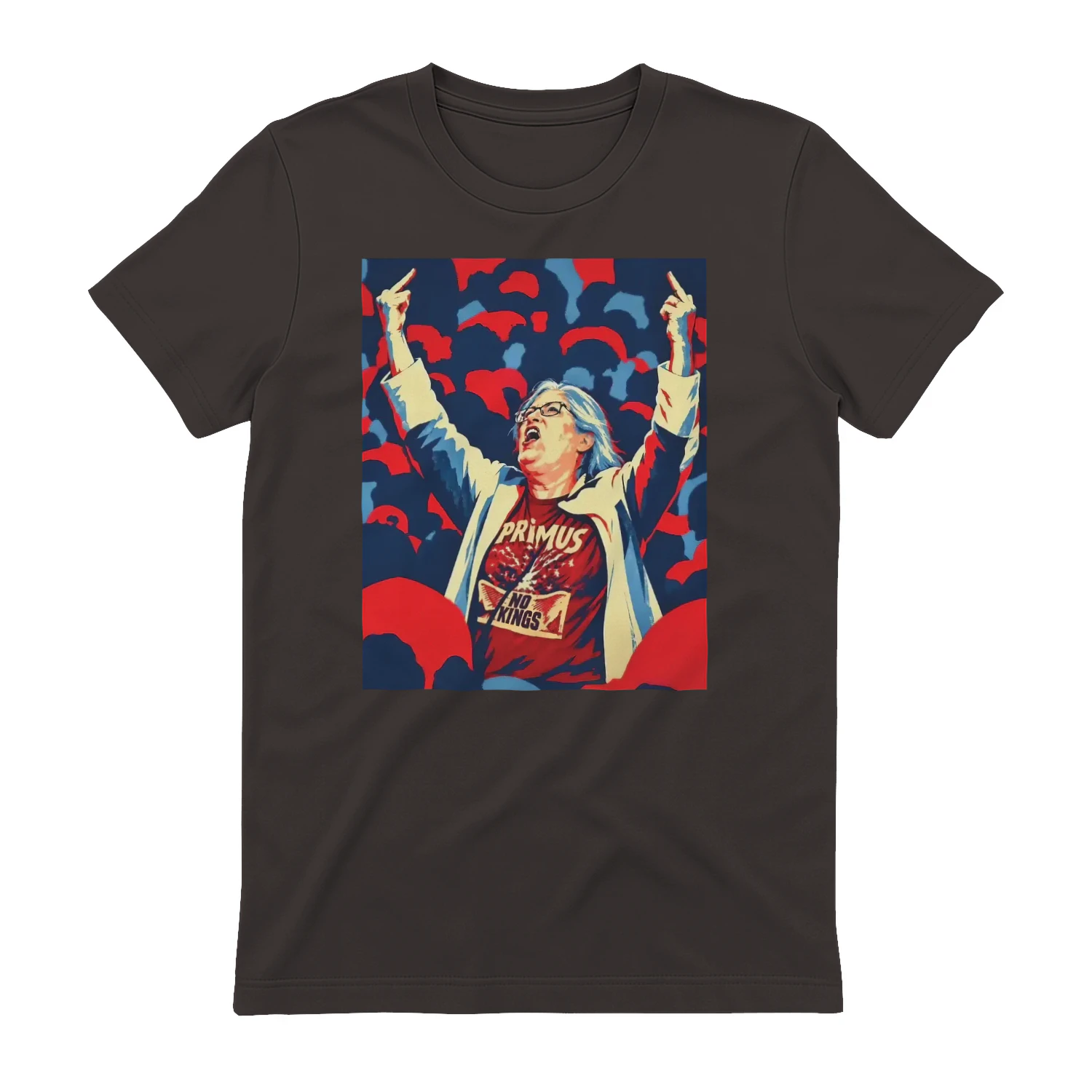 Aunt Sue Primus No Kings Middle Finger Shirt