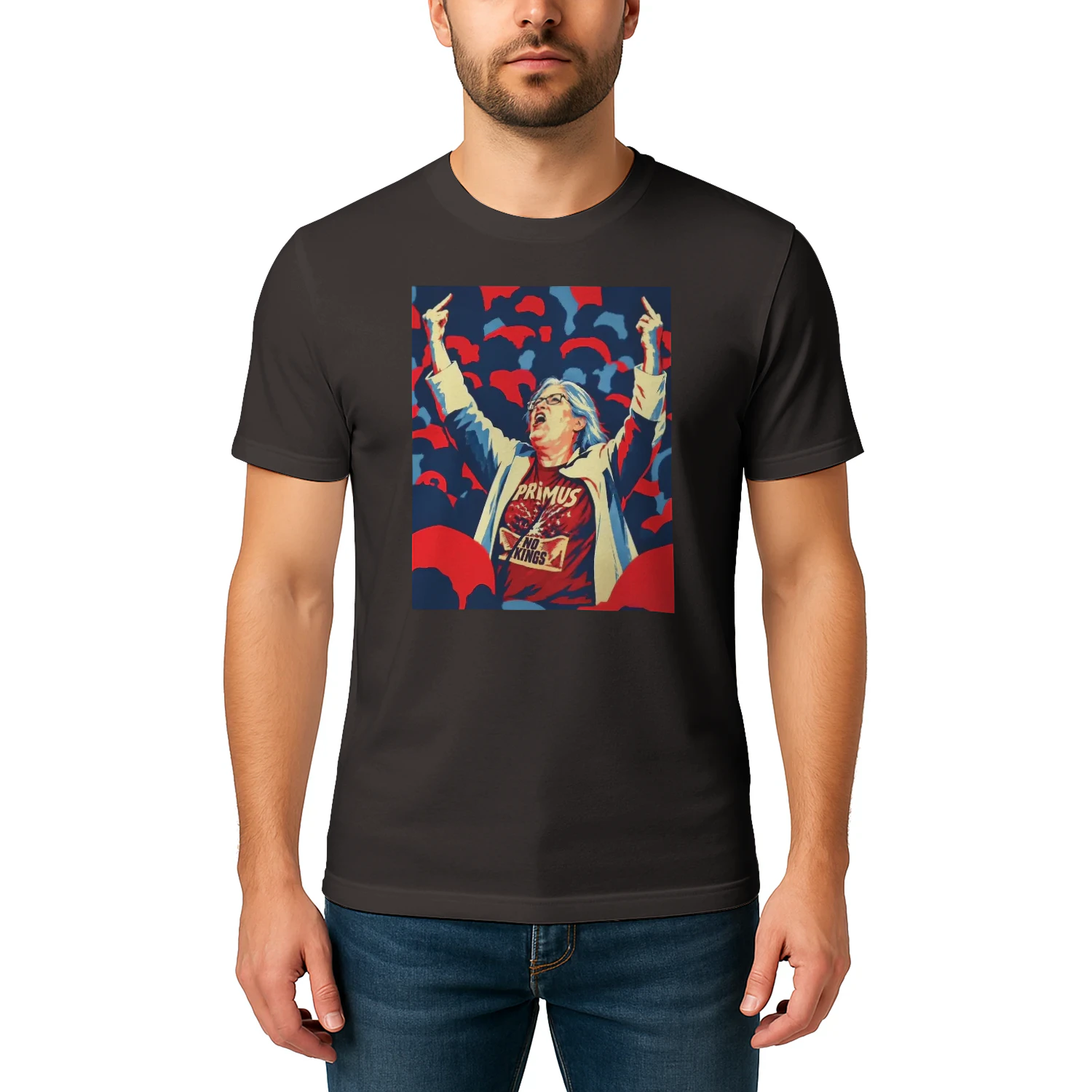 Aunt Sue Primus No Kings Middle Finger Shirt