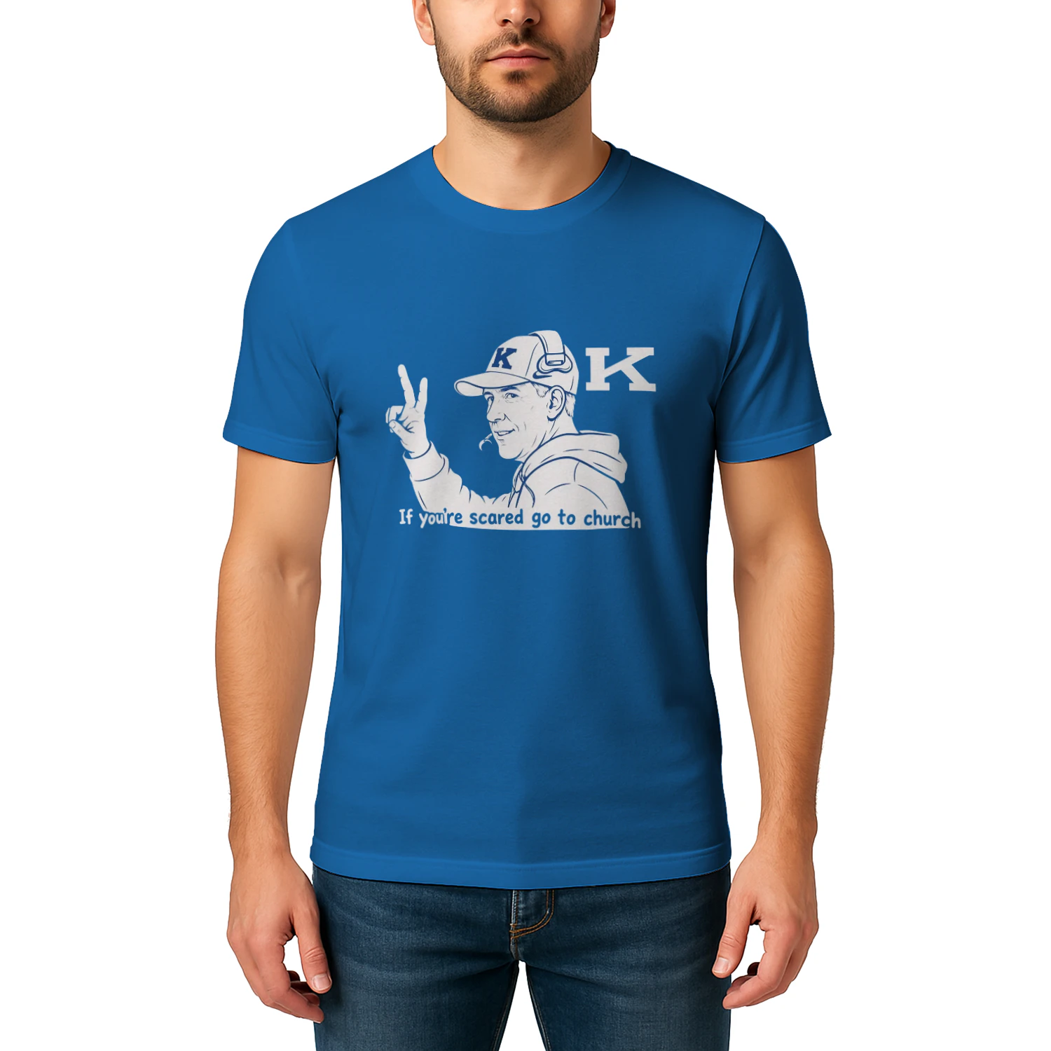 Will Stein If You're Scared Go To Church T Shirt