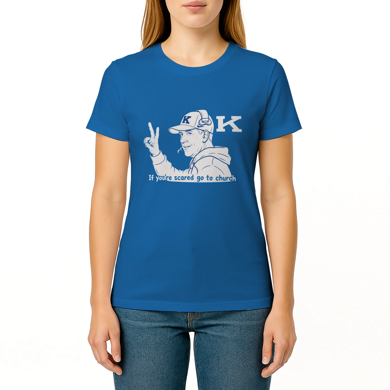 Will Stein If You're Scared Go To Church T Shirt