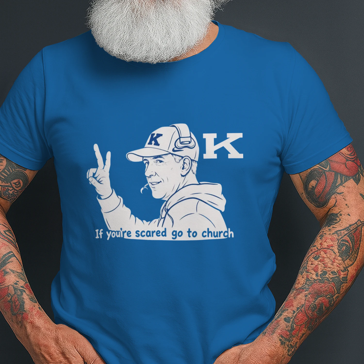 Will Stein If You're Scared Go To Church T Shirt
