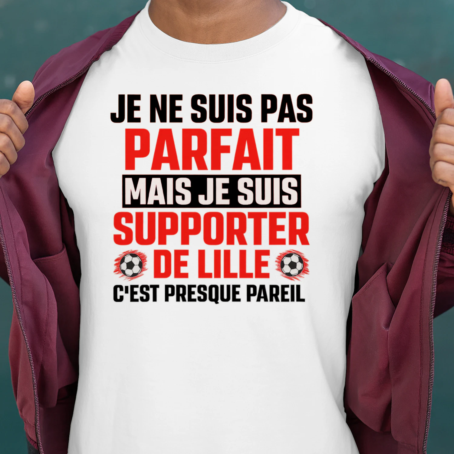 Je ne suis pas parfait mais je suis supporter de Lille c'est presque pareil
