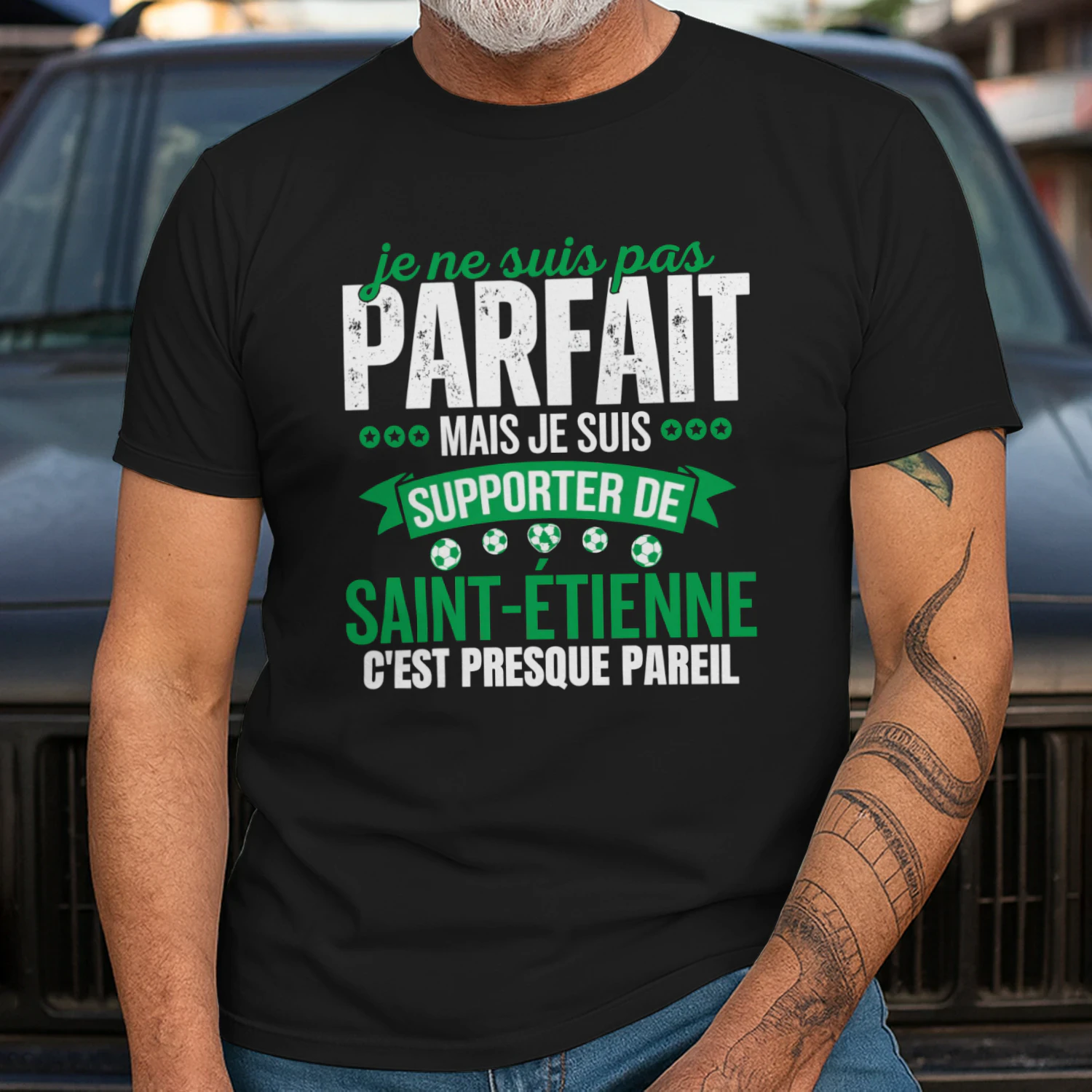 Je ne suis pas parfait mais je suis supporter de Saint-Étienne c'est presque pareil