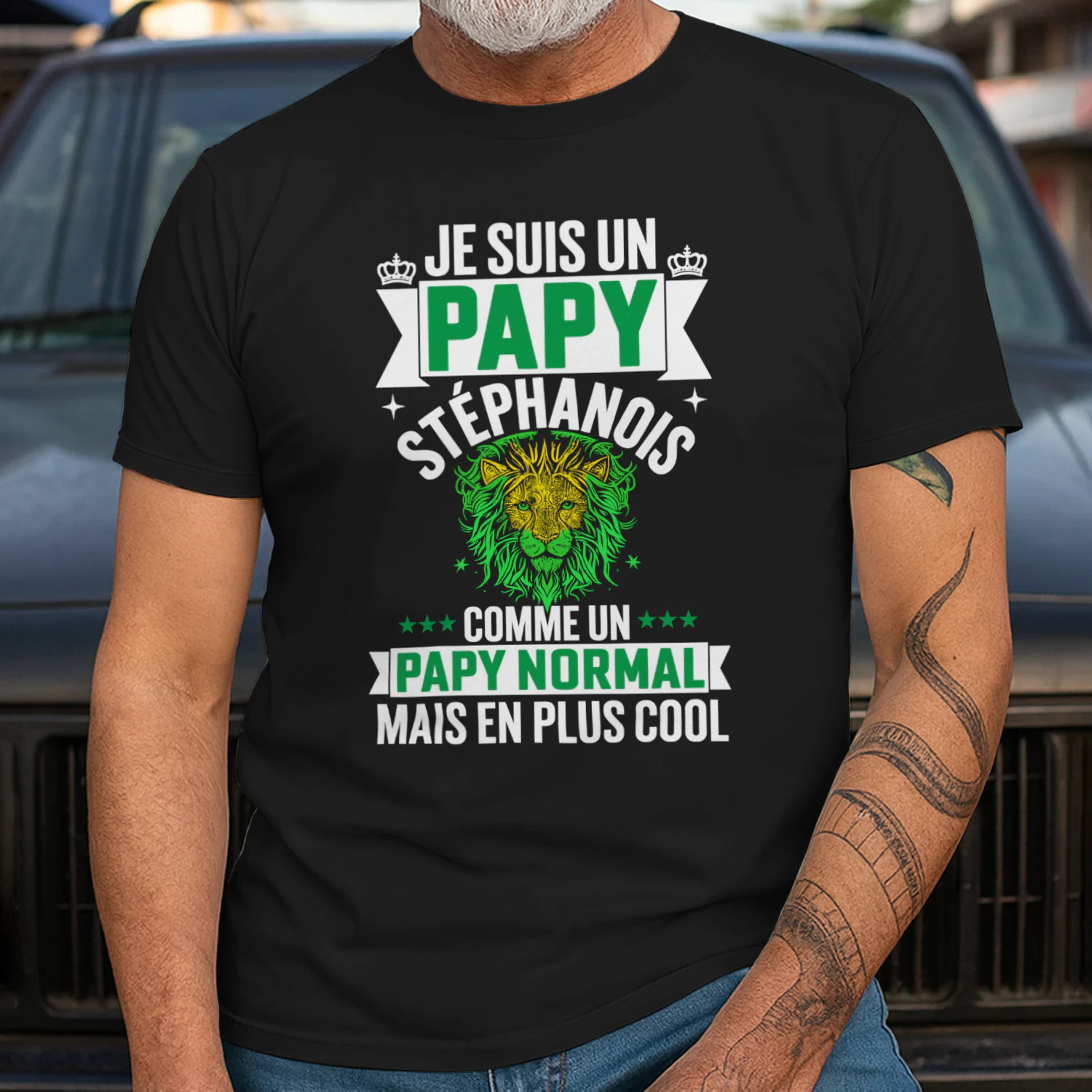 je suis un papy stéphanois comme un papy normal mais en plus cool