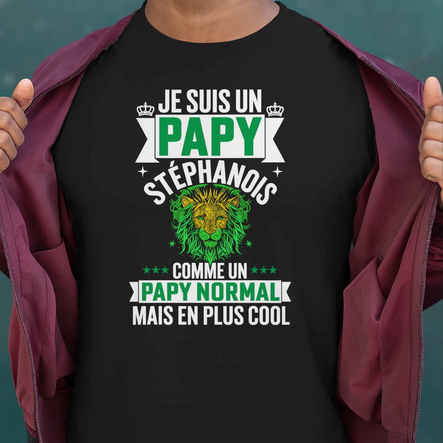 je suis un papy stéphanois comme un papy normal mais en plus cool