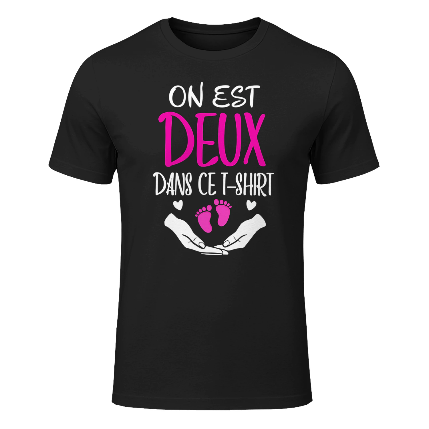 on est deux dans ce tee shirt