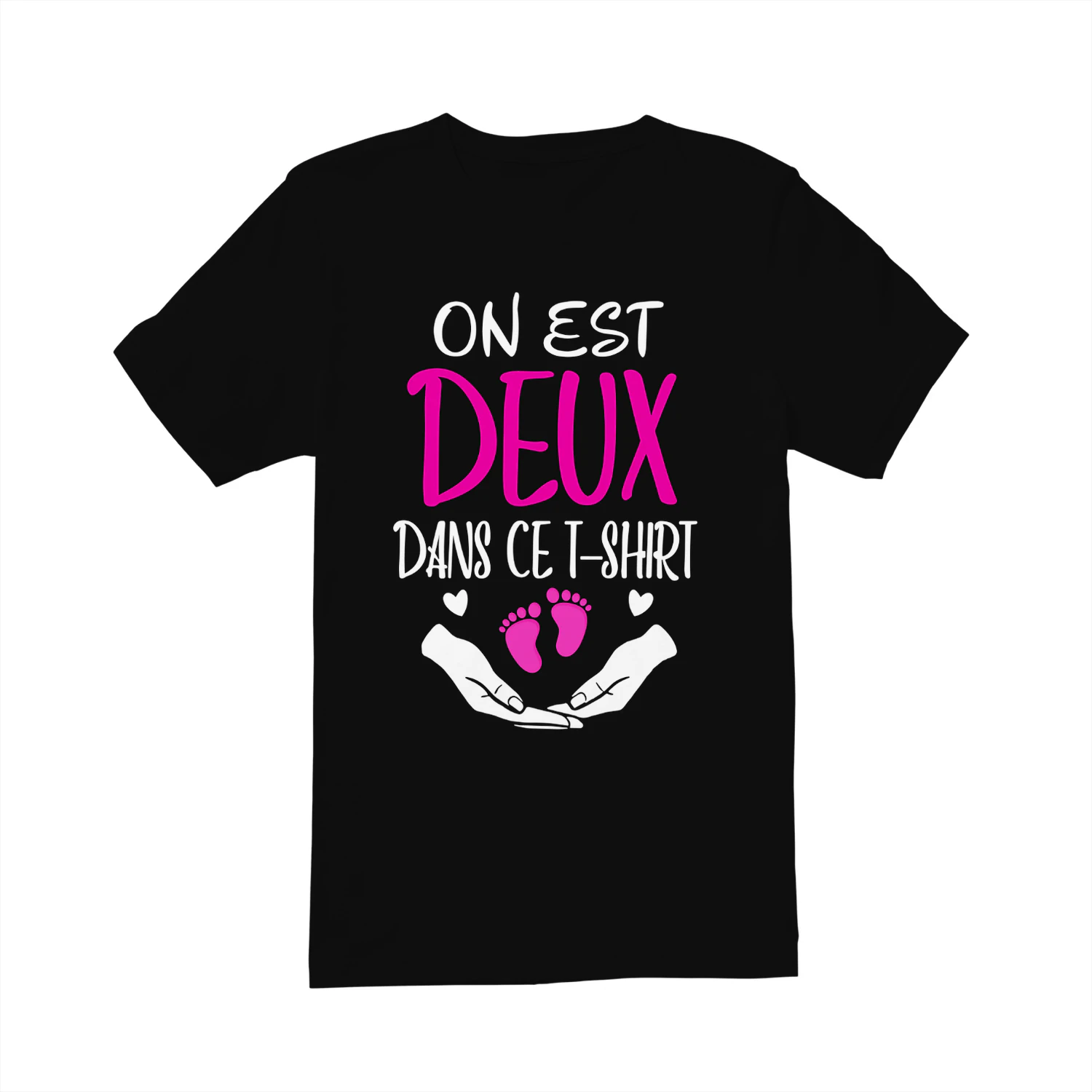 on est deux dans ce tee shirt