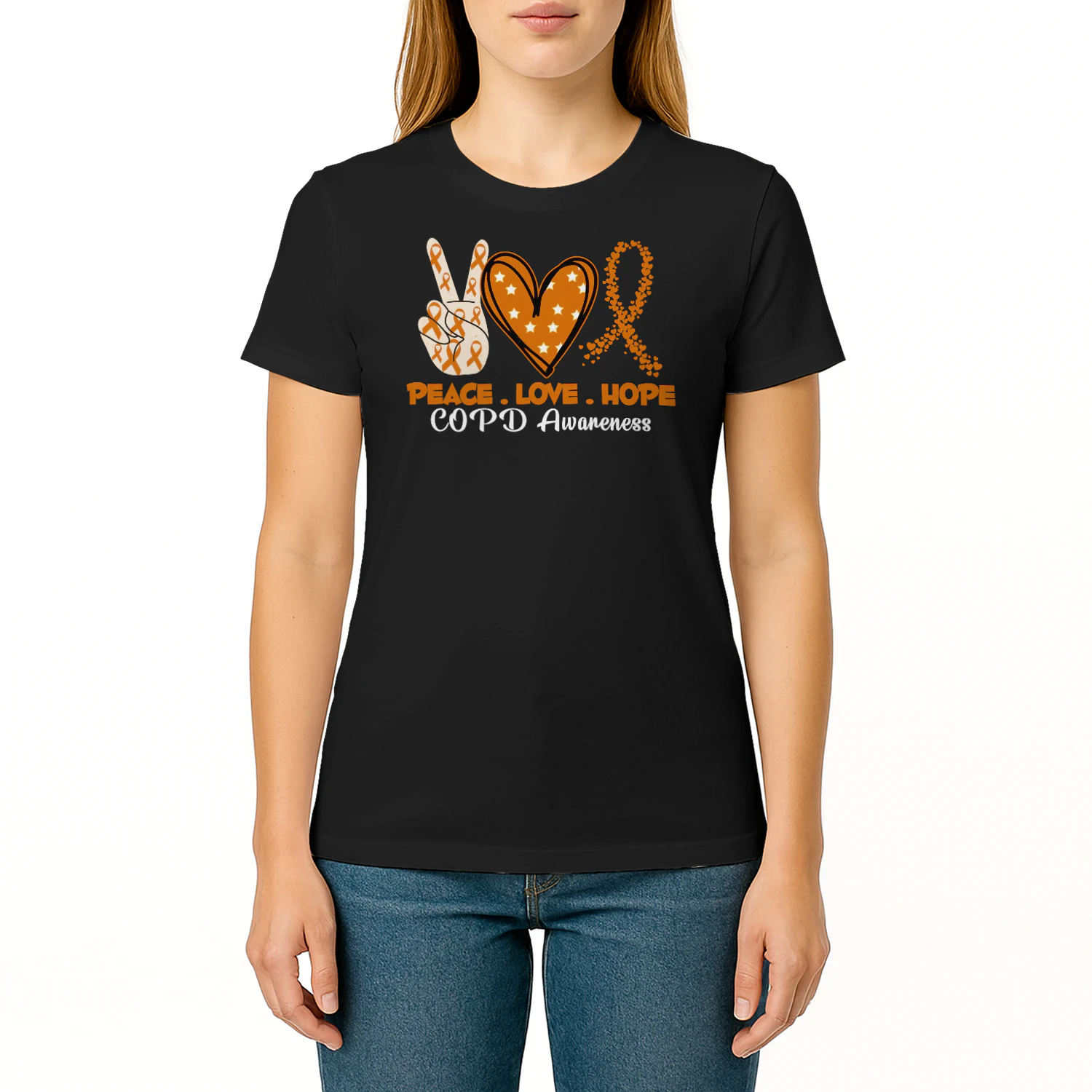 COPD Awareness Peace Love Hope