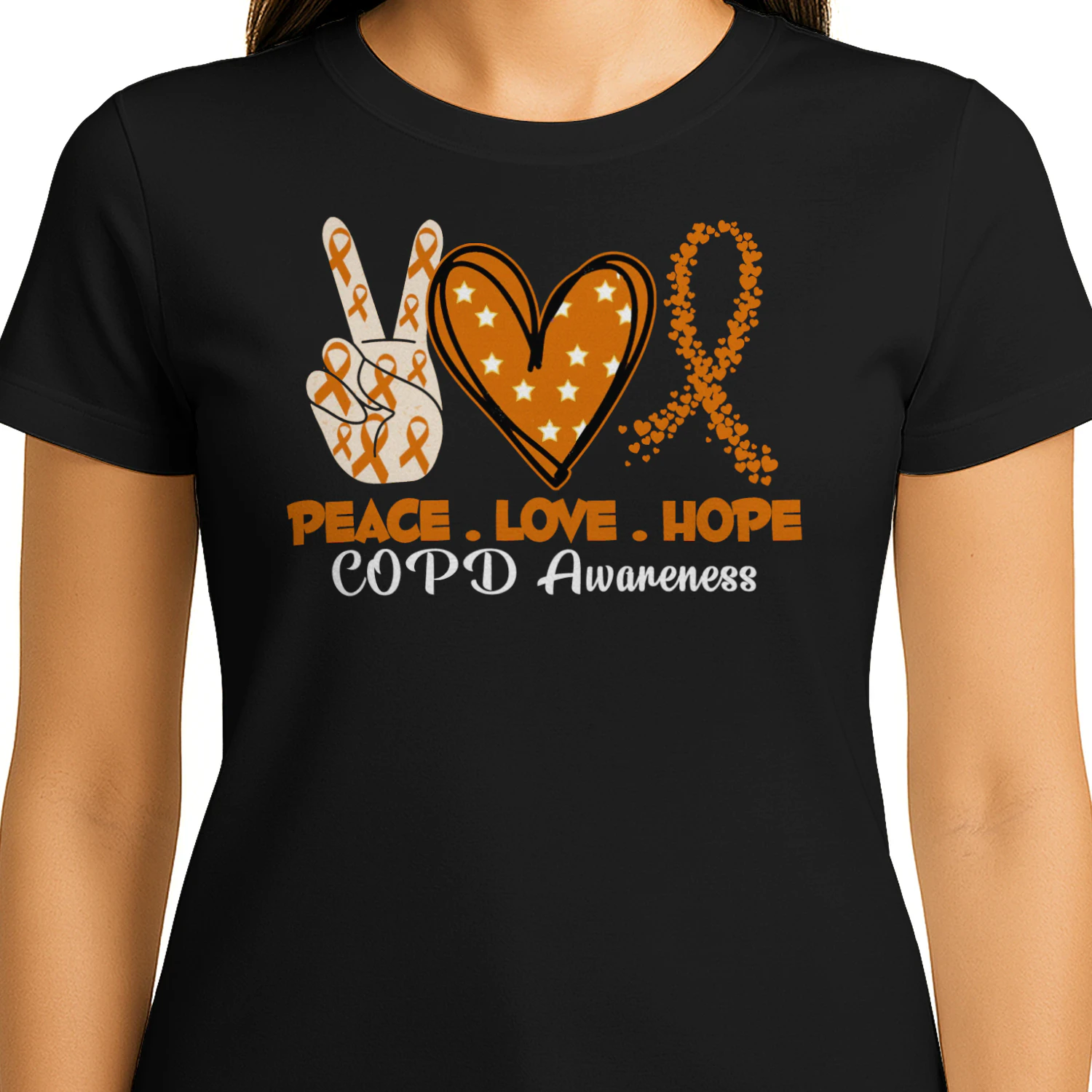 COPD Awareness Peace Love Hope
